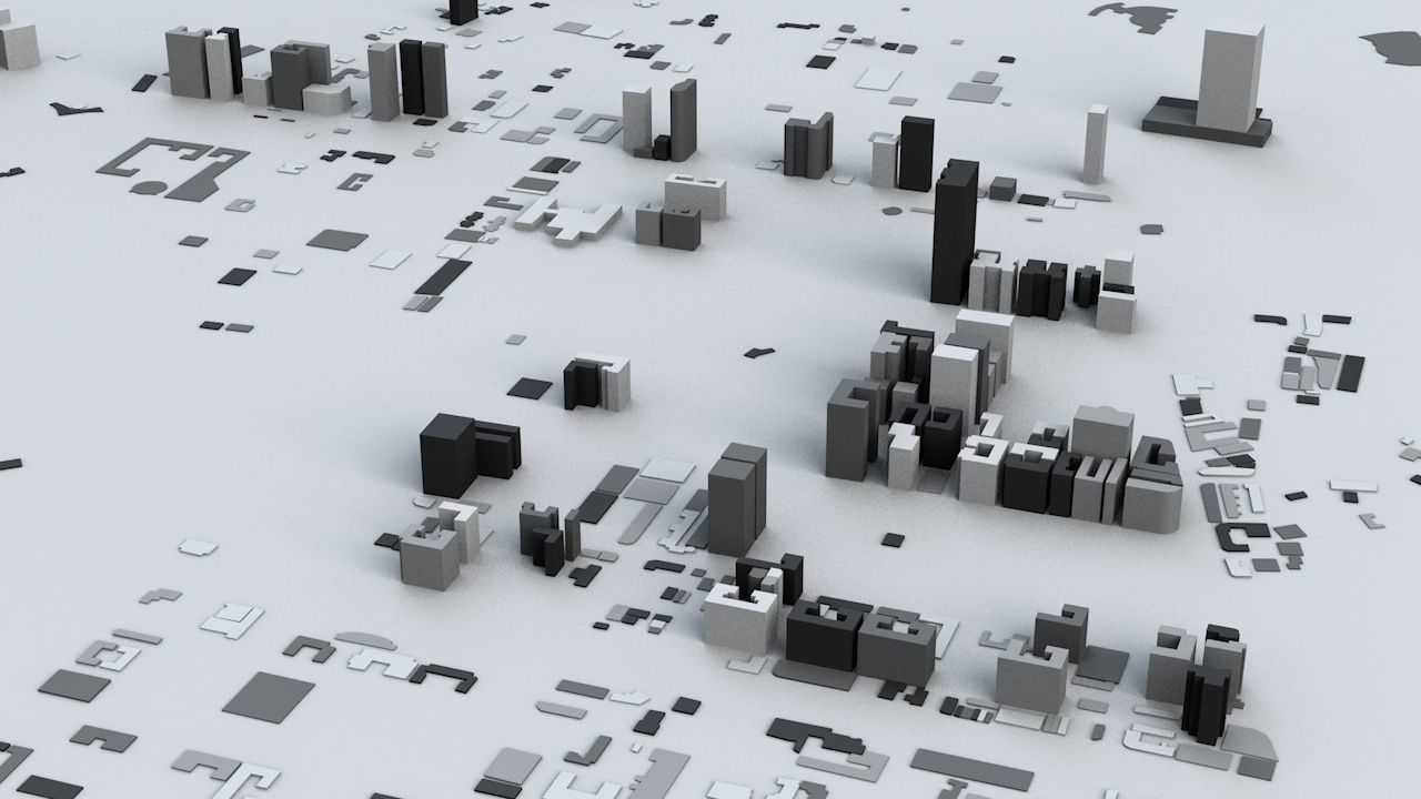 Kaohsiung City Streets and Buildings 3D model_5