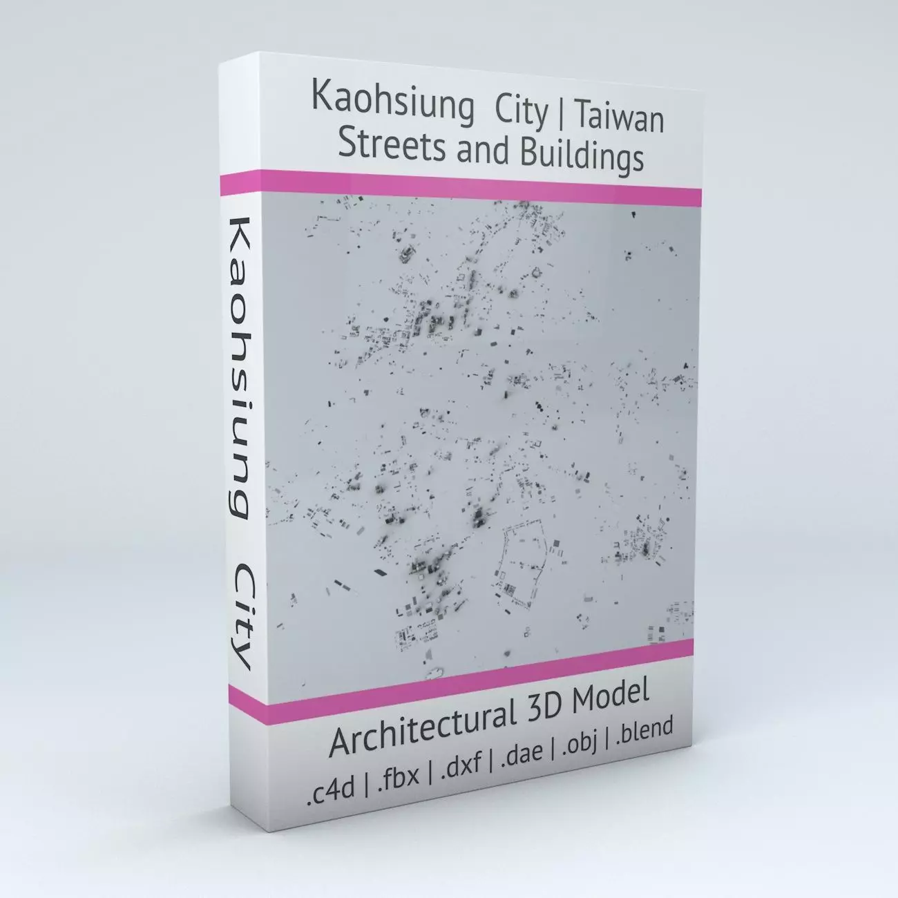 Kaohsiung City Streets and Buildings 3D model_0