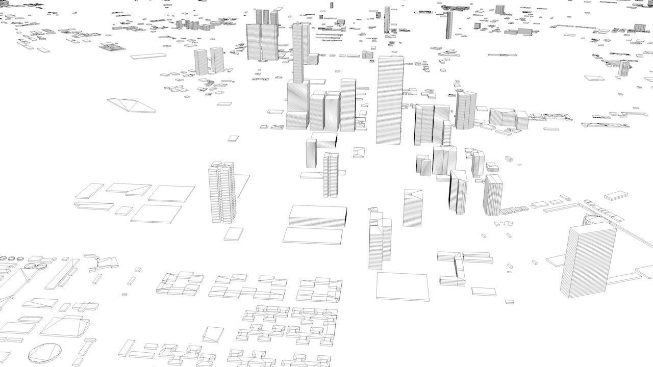 Kaohsiung City Streets and Buildings 3D model_14