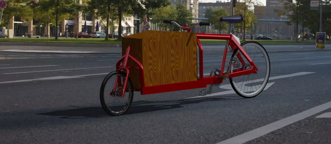 Bike Cargo for videogames 3D model