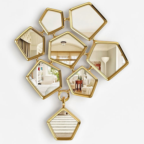 Zebra Mirror - Pont des Arts 3D model