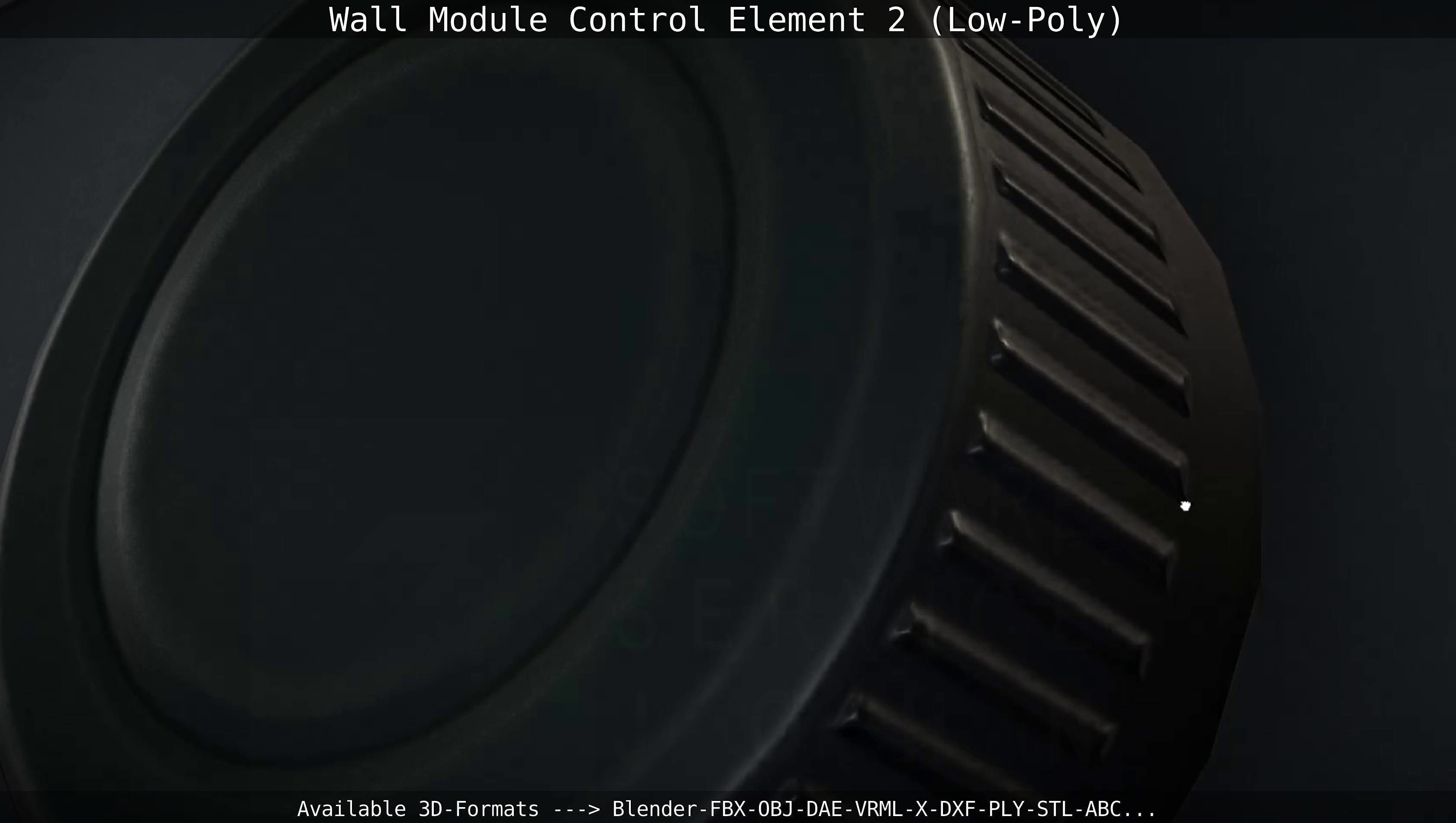 Wall Module Control Element 2 - Low-Poly Low-poly 3D model_23