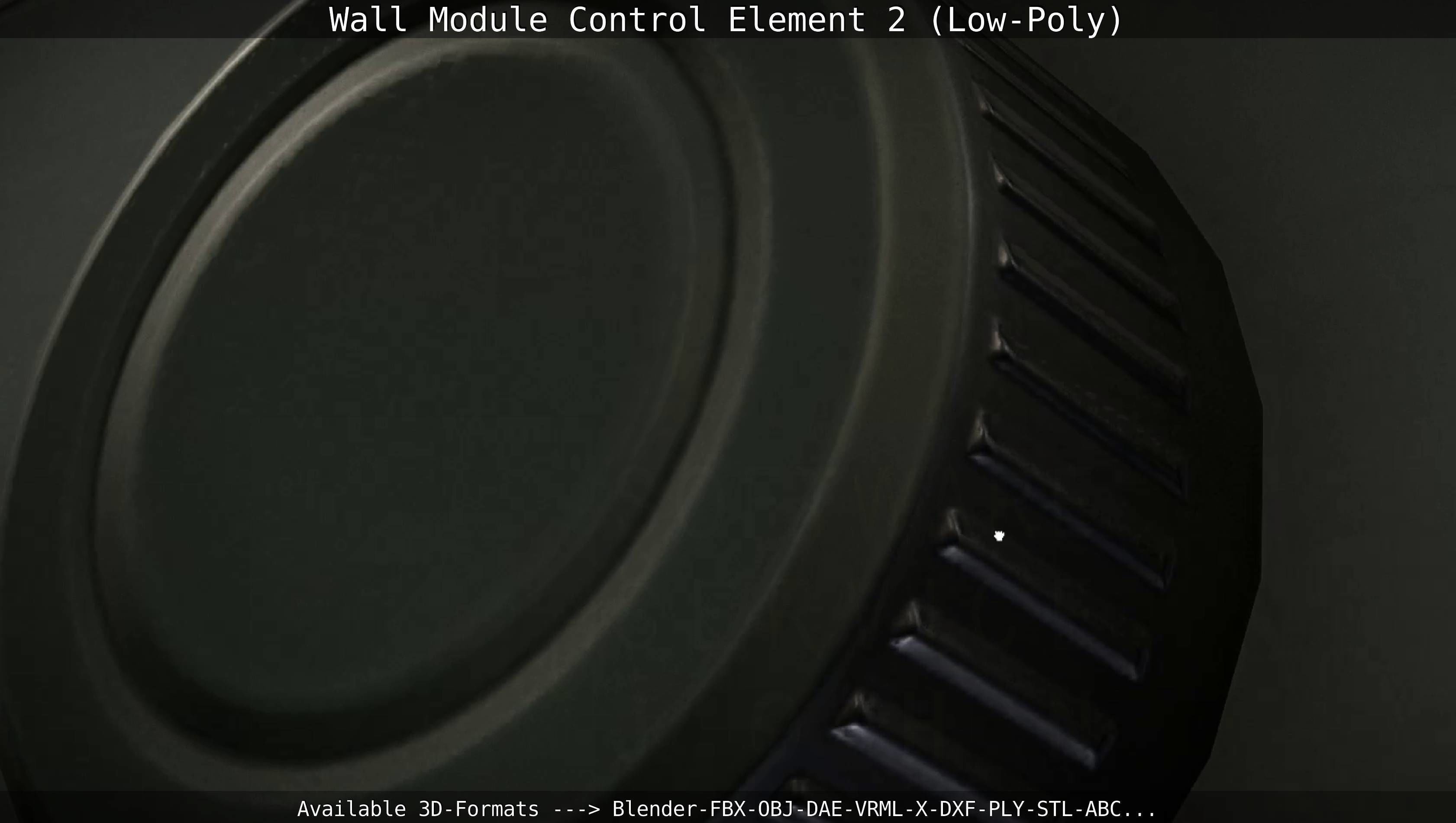 Wall Module Control Element 2 - Low-Poly Low-poly 3D model_24