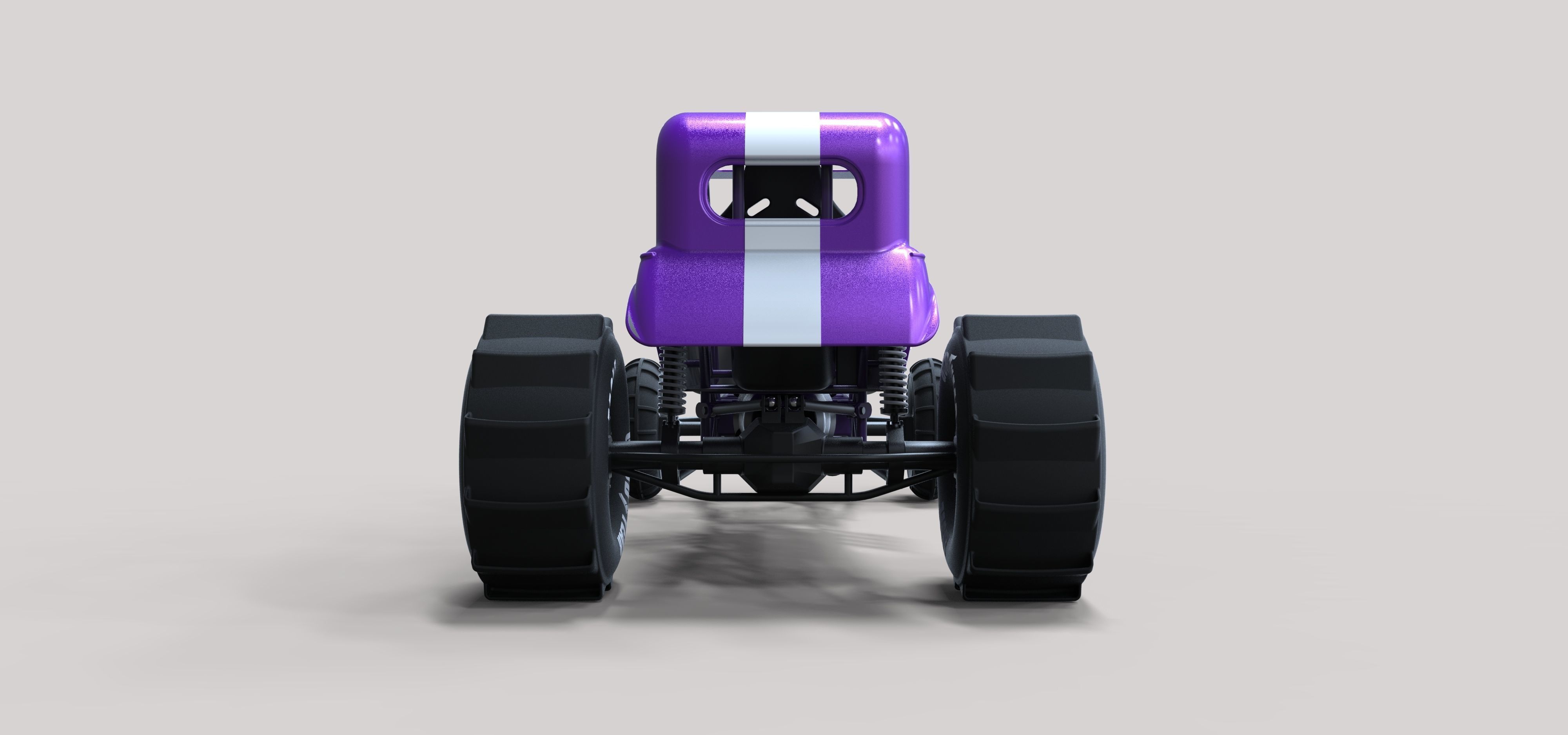 Mud dragster Hot Rod 3D model_13