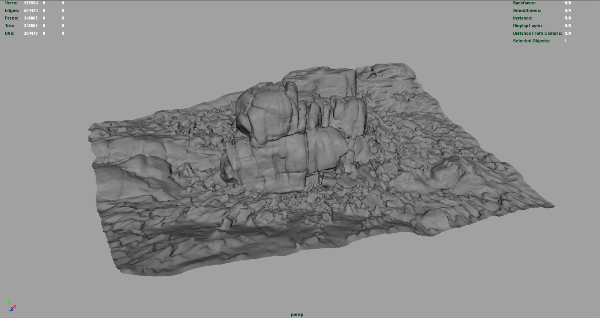 MOUNTAIN ROCKS 9 Low-poly 3D model_6