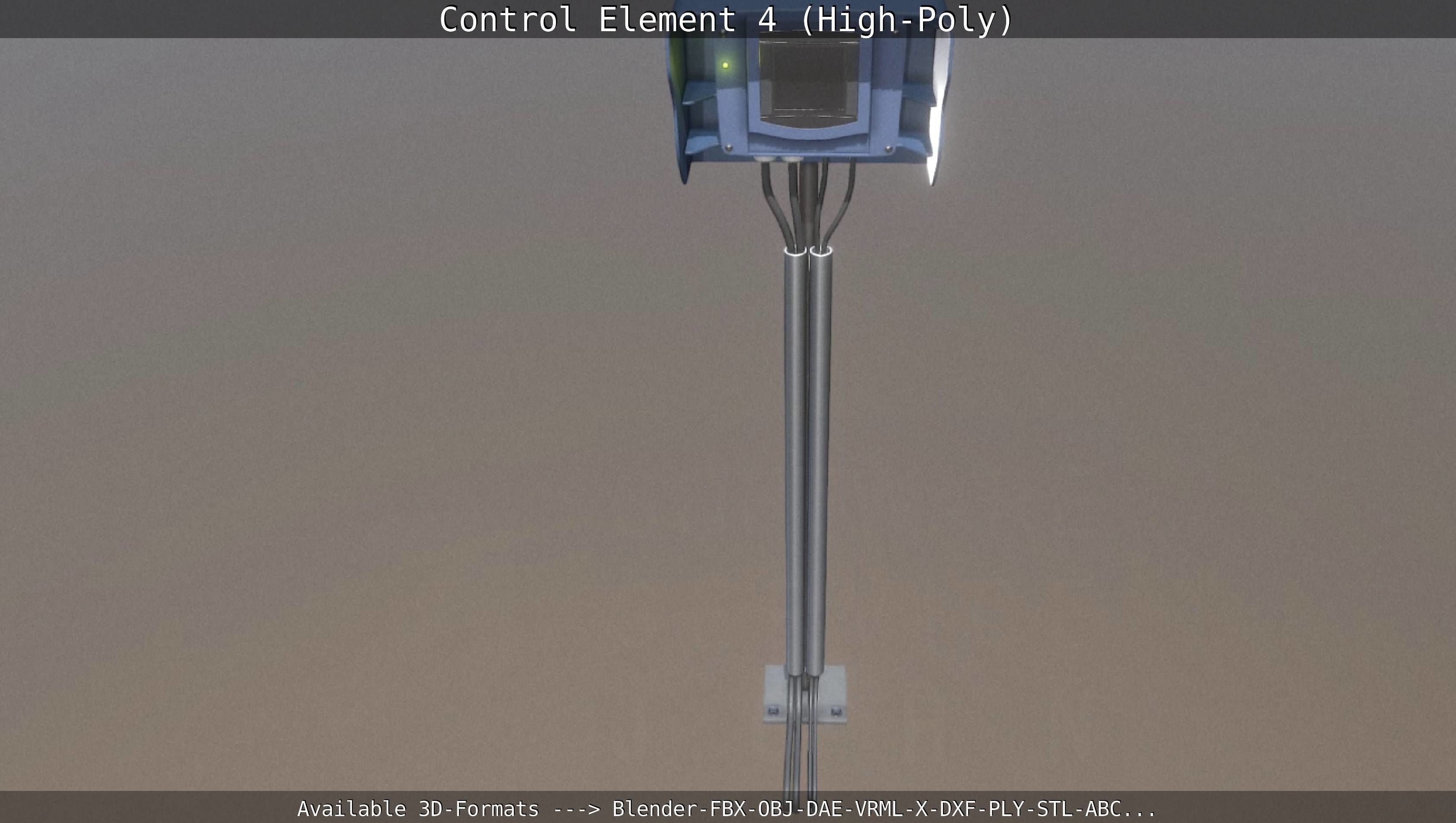 Control Element 4 High-Poly Version 3D model_38