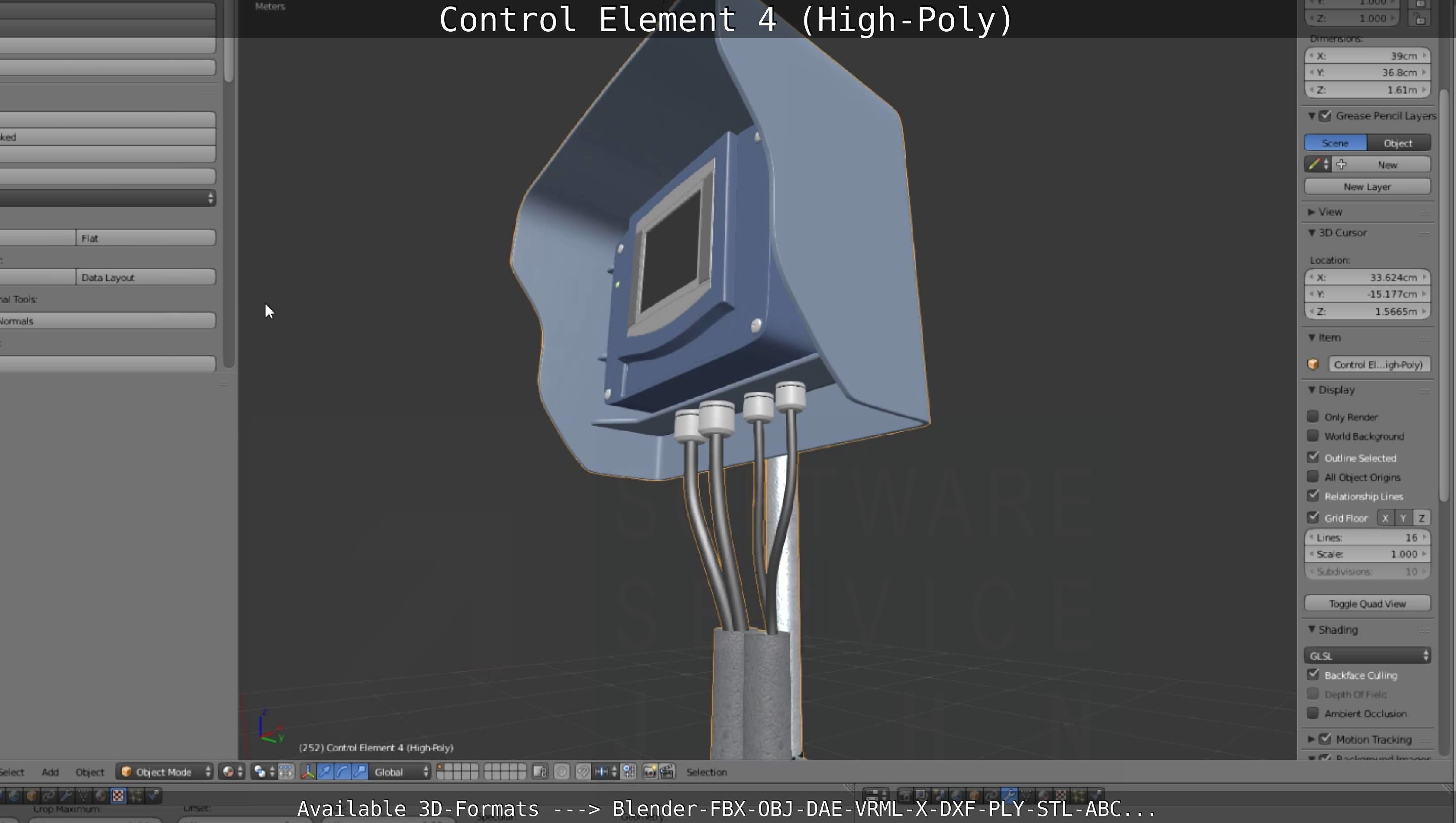 Control Element 4 High-Poly Version 3D model_97