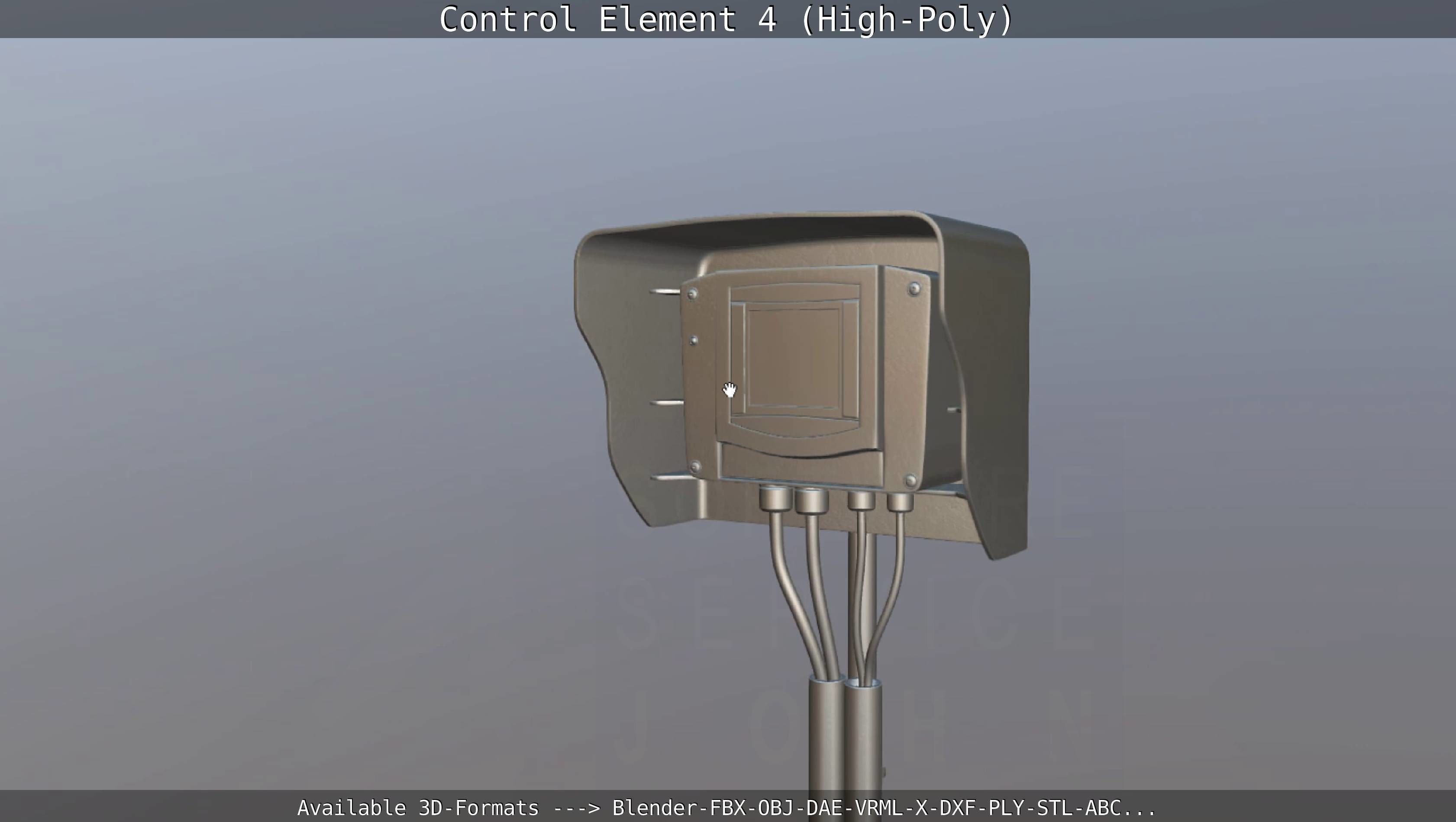 Control Element 4 High-Poly Version 3D model_146