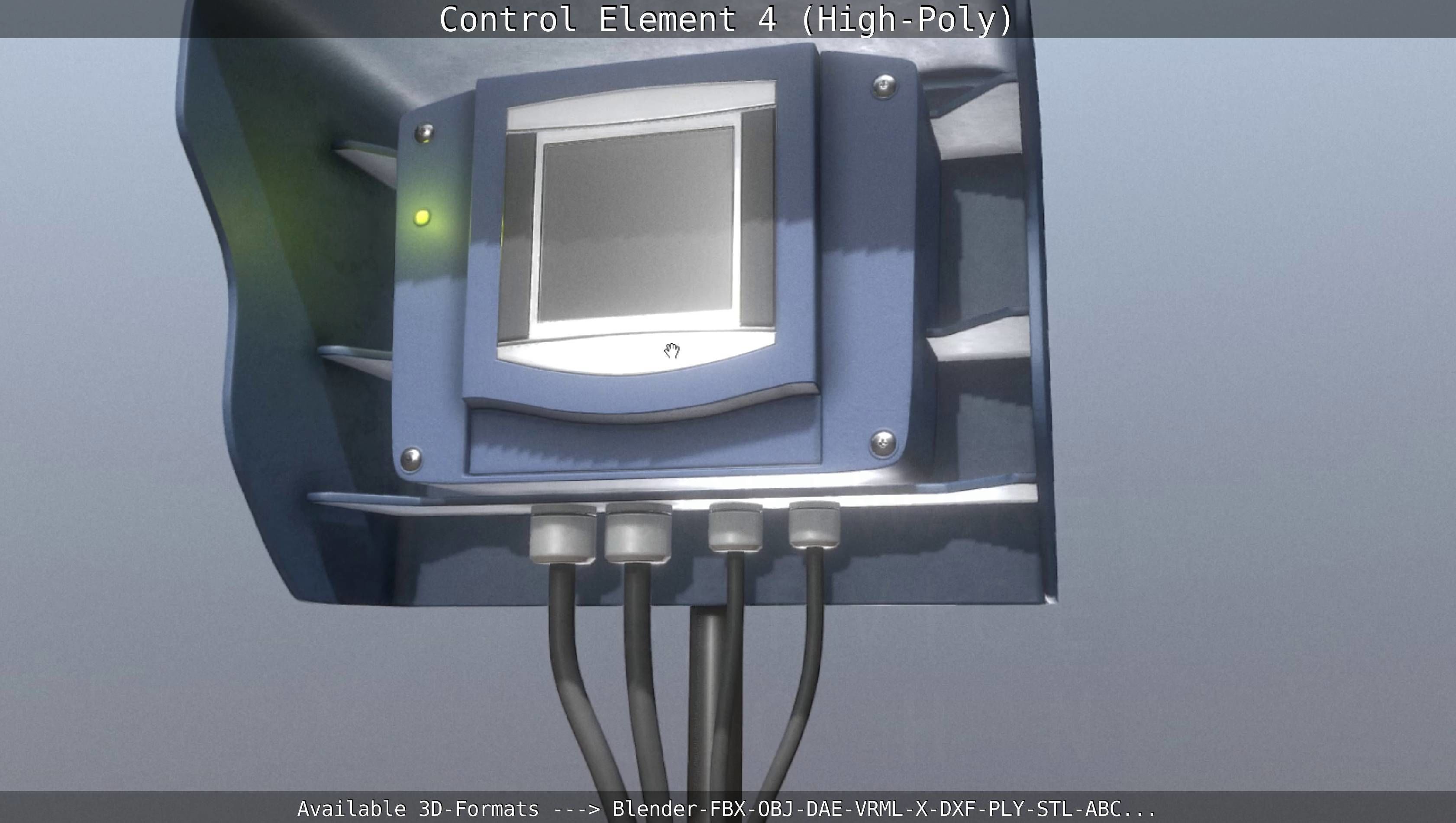 Control Element 4 High-Poly Version 3D model_120