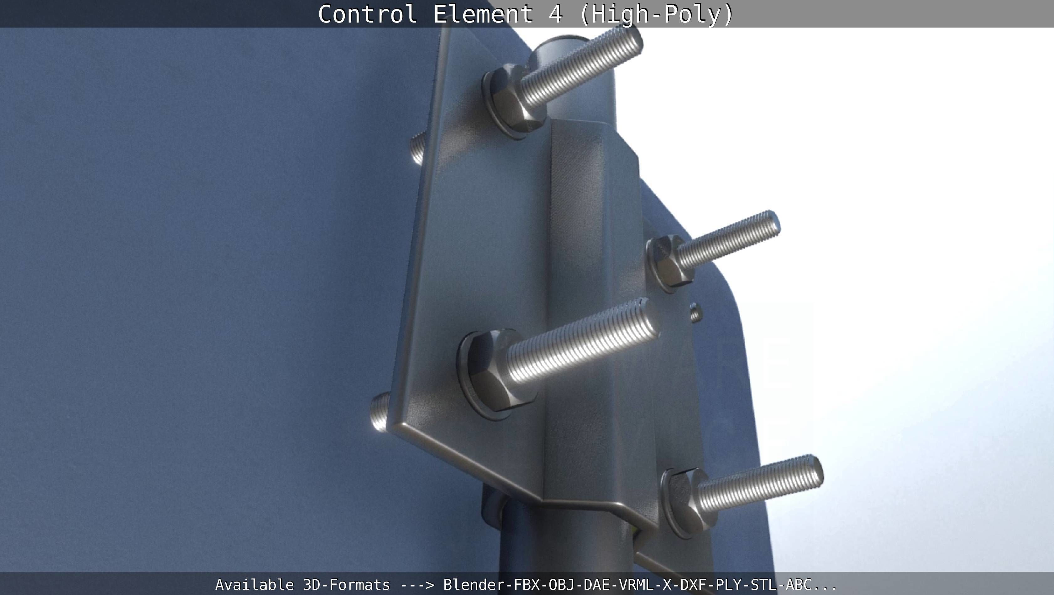 Control Element 4 High-Poly Version 3D model_35