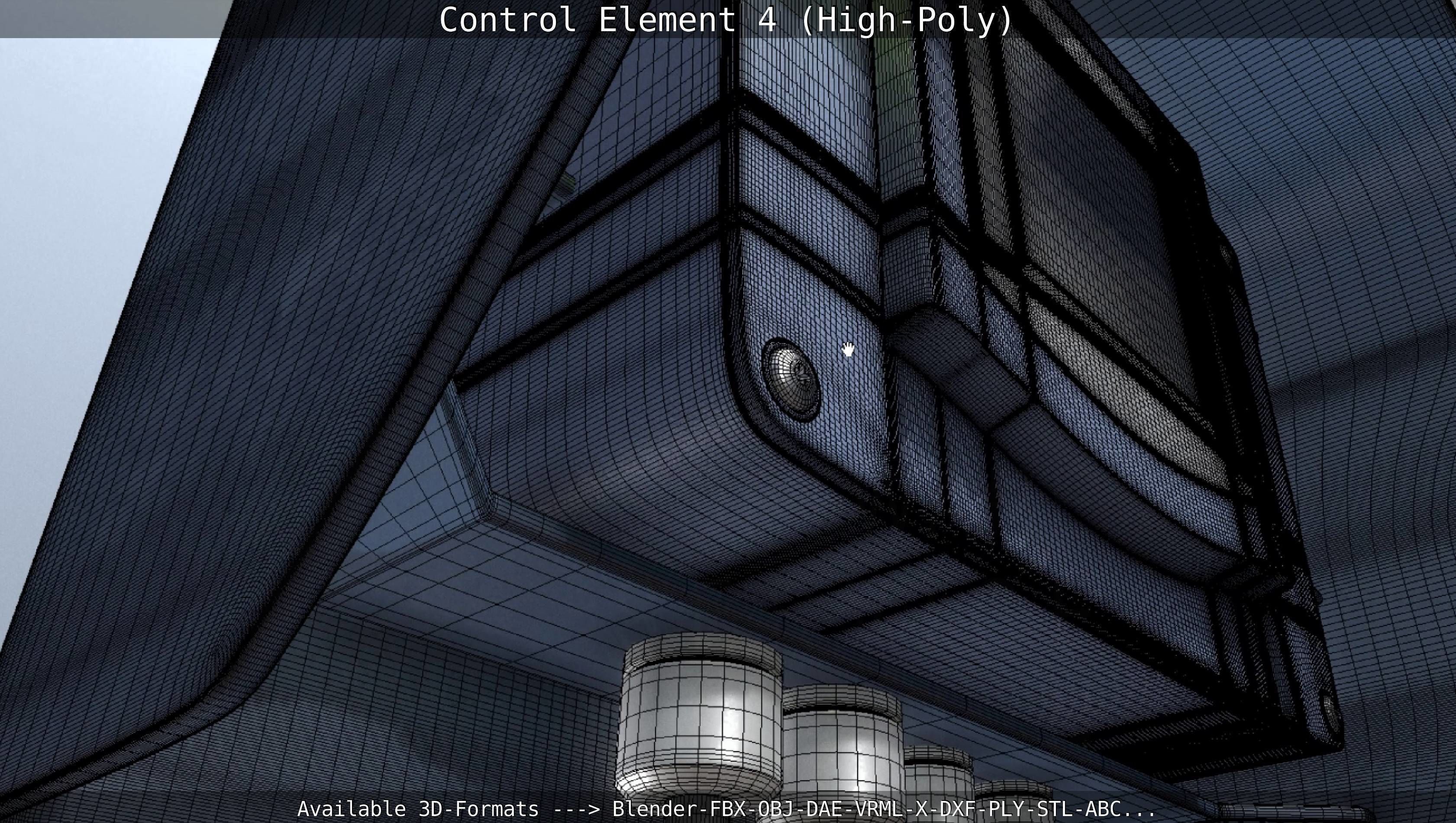 Control Element 4 High-Poly Version 3D model_84