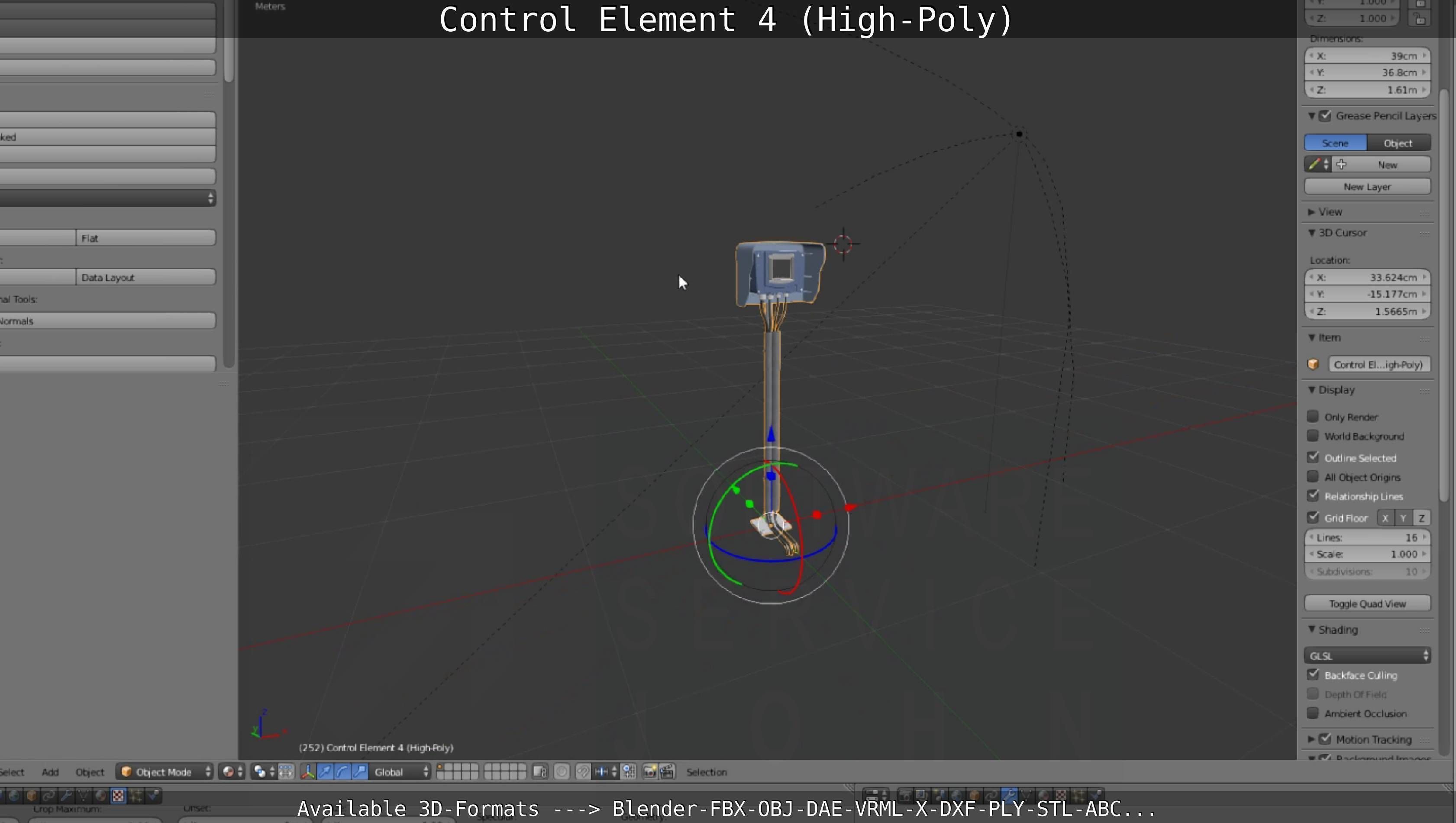 Control Element 4 High-Poly Version 3D model_72