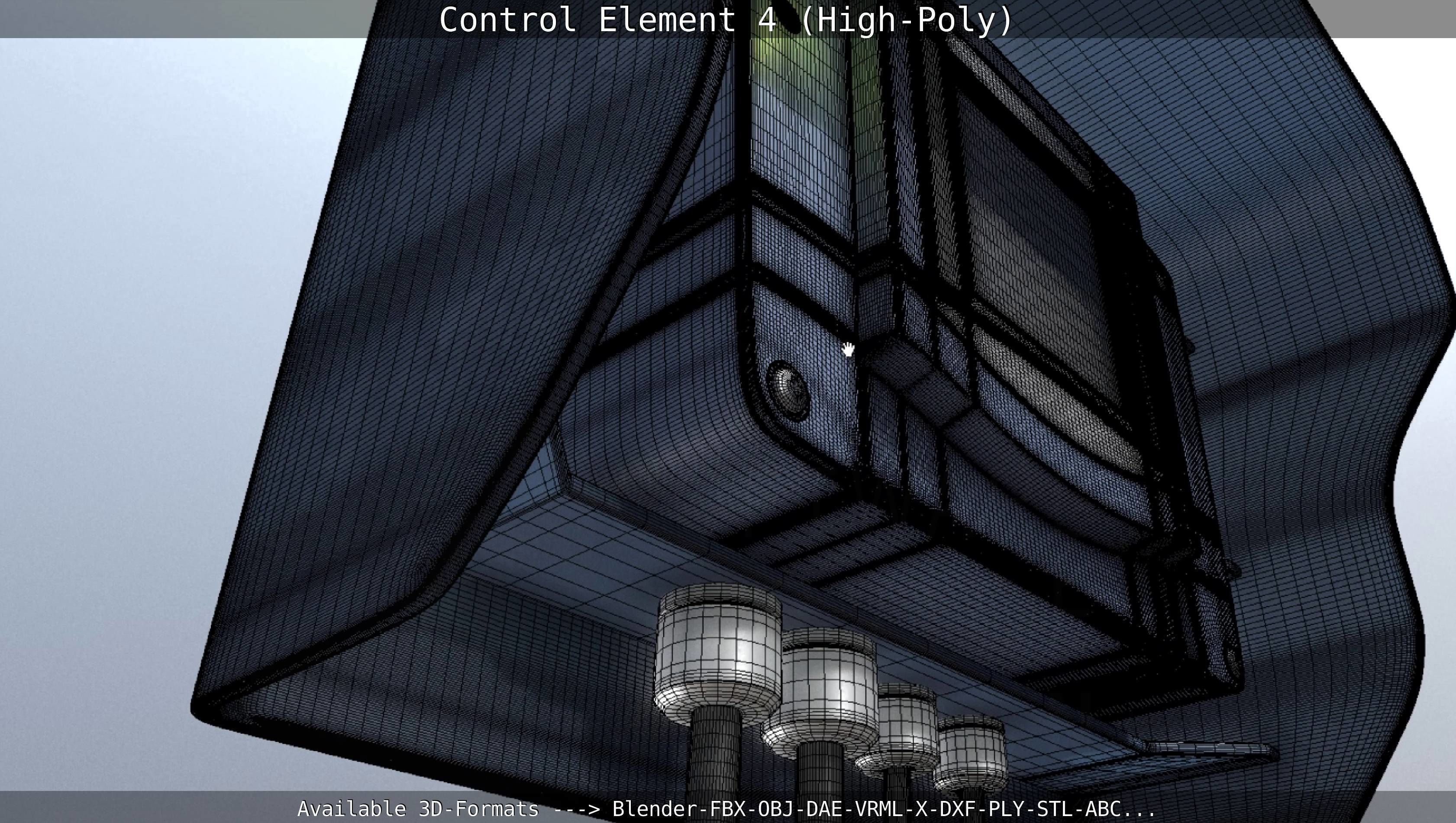 Control Element 4 High-Poly Version 3D model_78