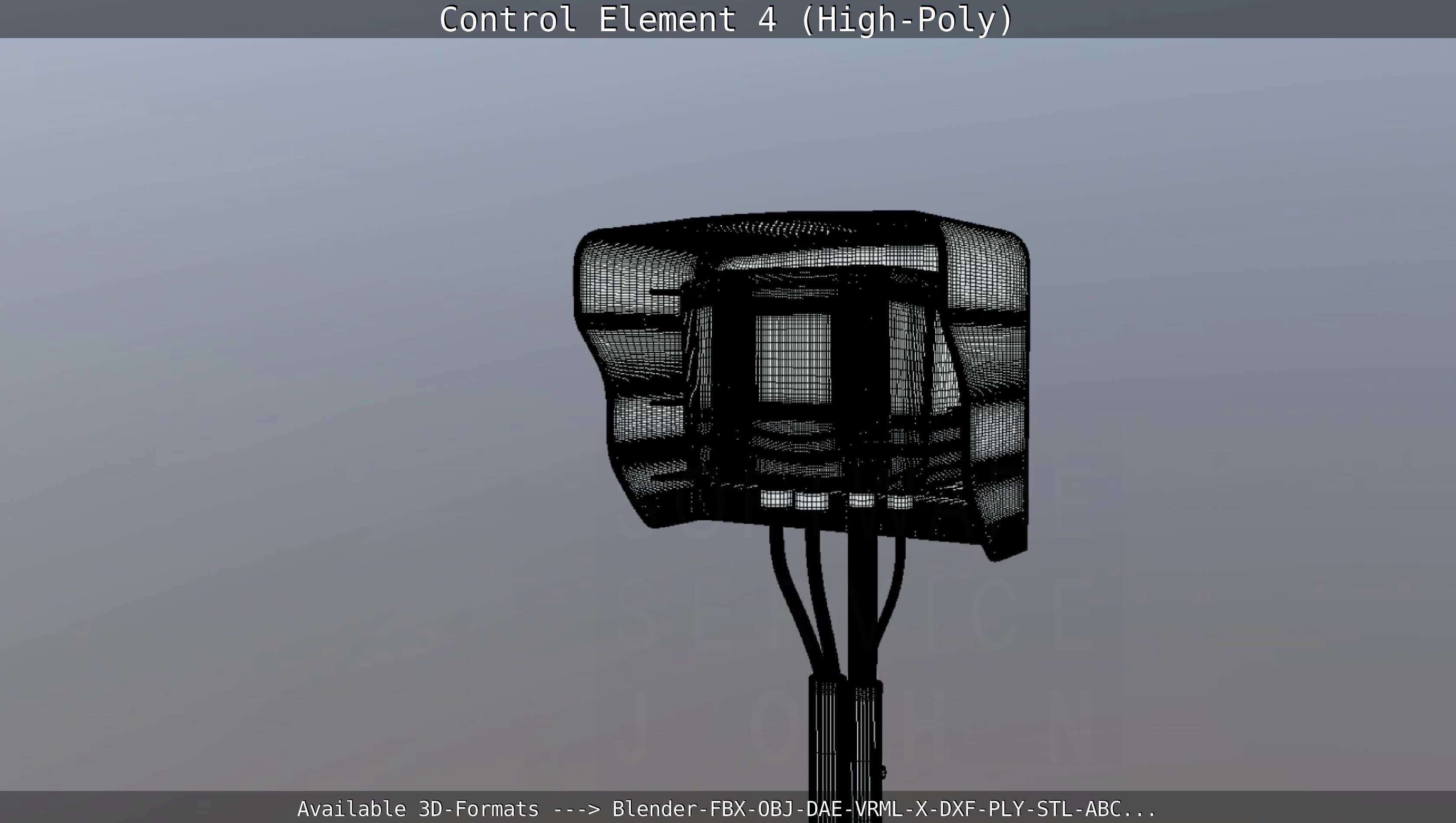 Control Element 4 High-Poly Version 3D model_48