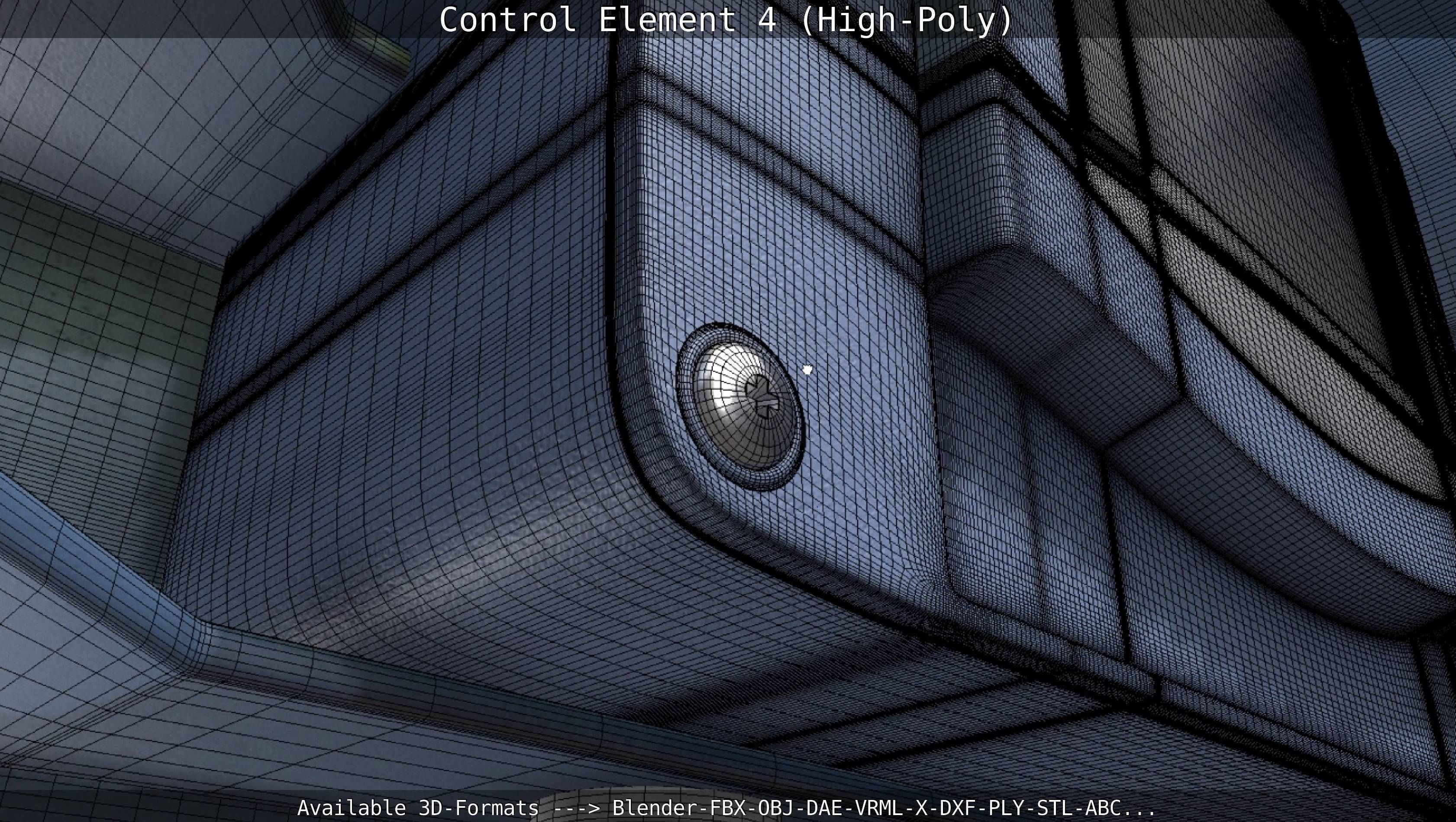 Control Element 4 High-Poly Version 3D model_16