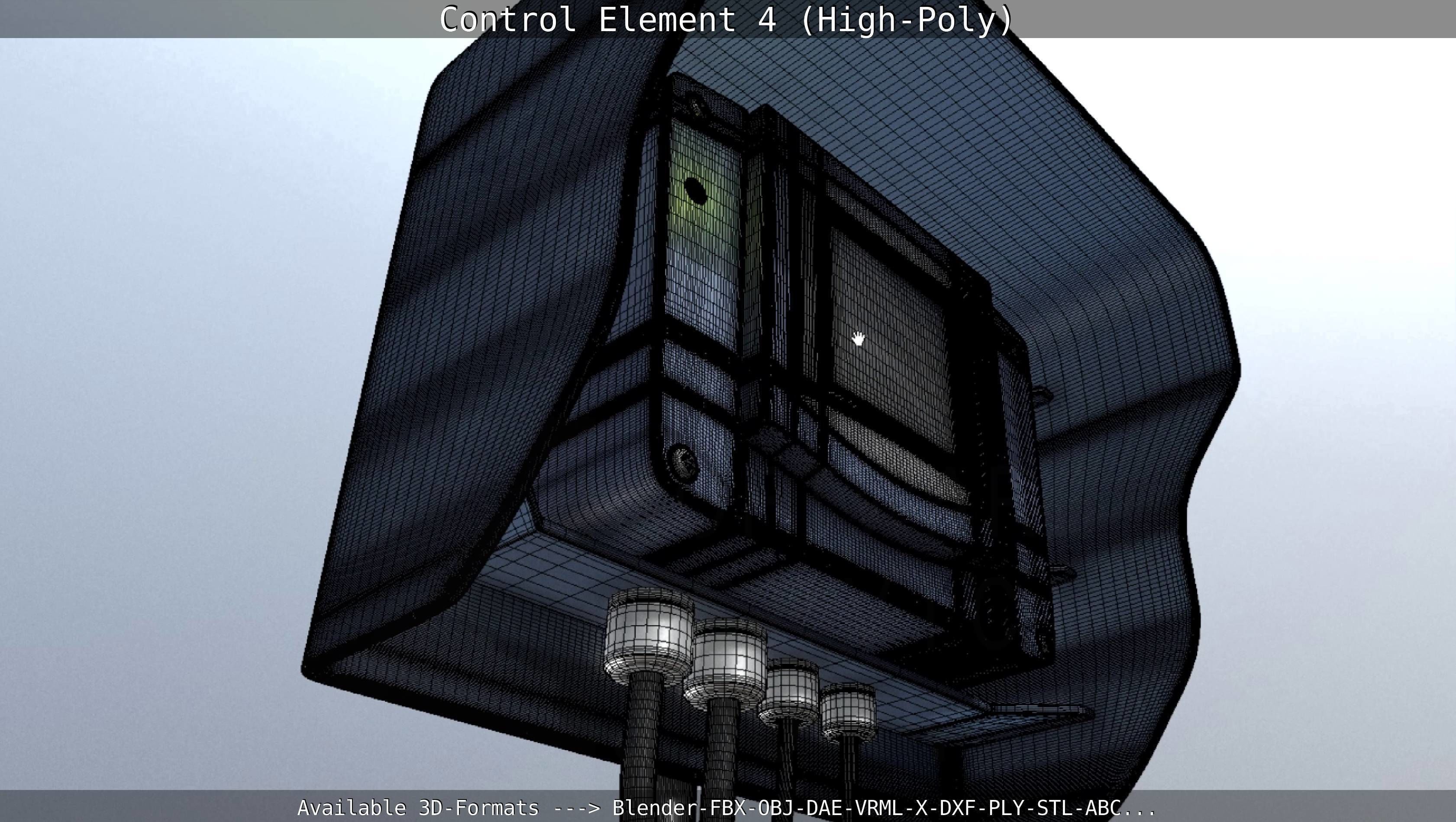 Control Element 4 High-Poly Version 3D model_76