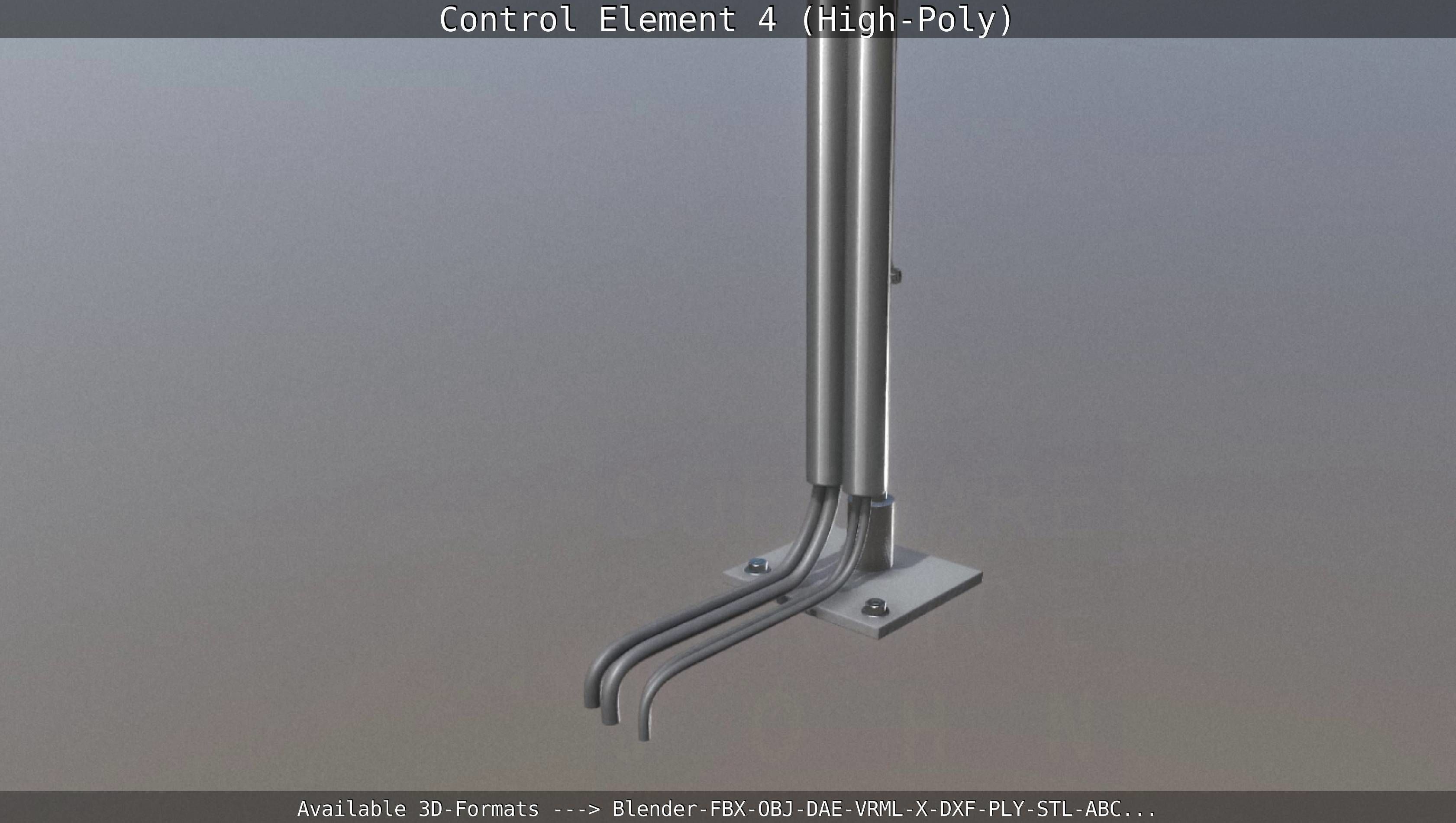 Control Element 4 High-Poly Version 3D model_6