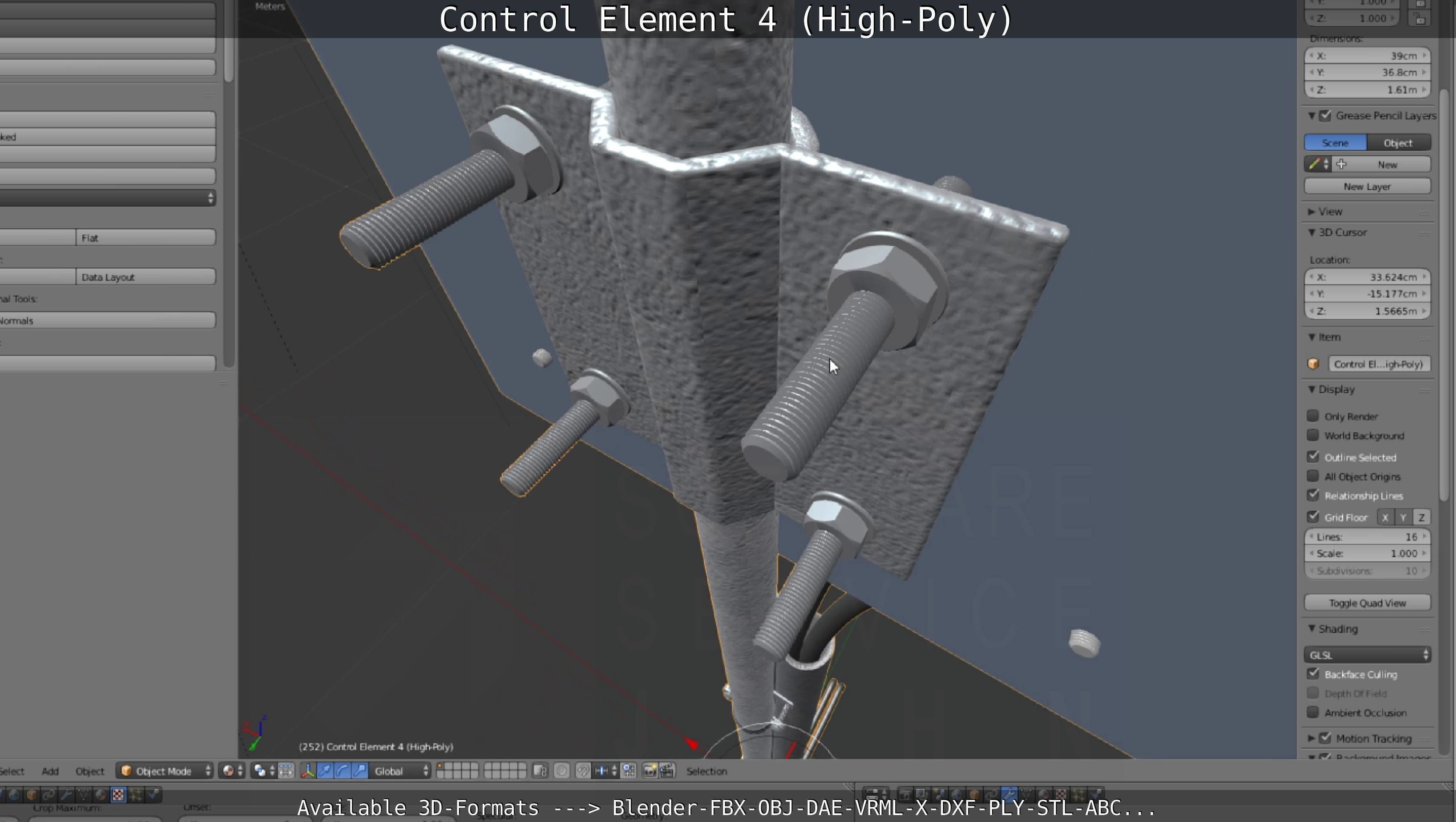 Control Element 4 High-Poly Version 3D model_111