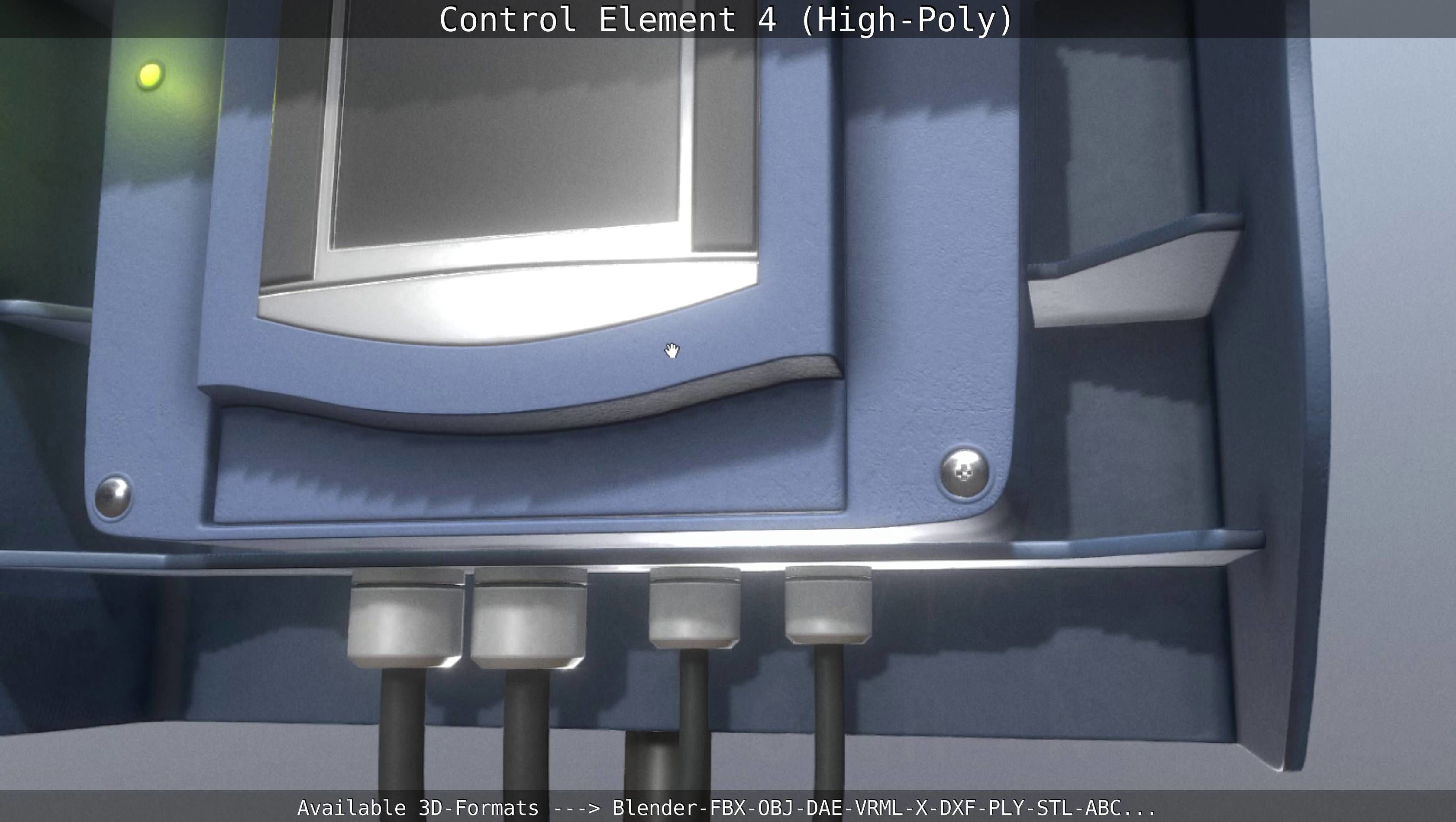Control Element 4 High-Poly Version 3D model_117