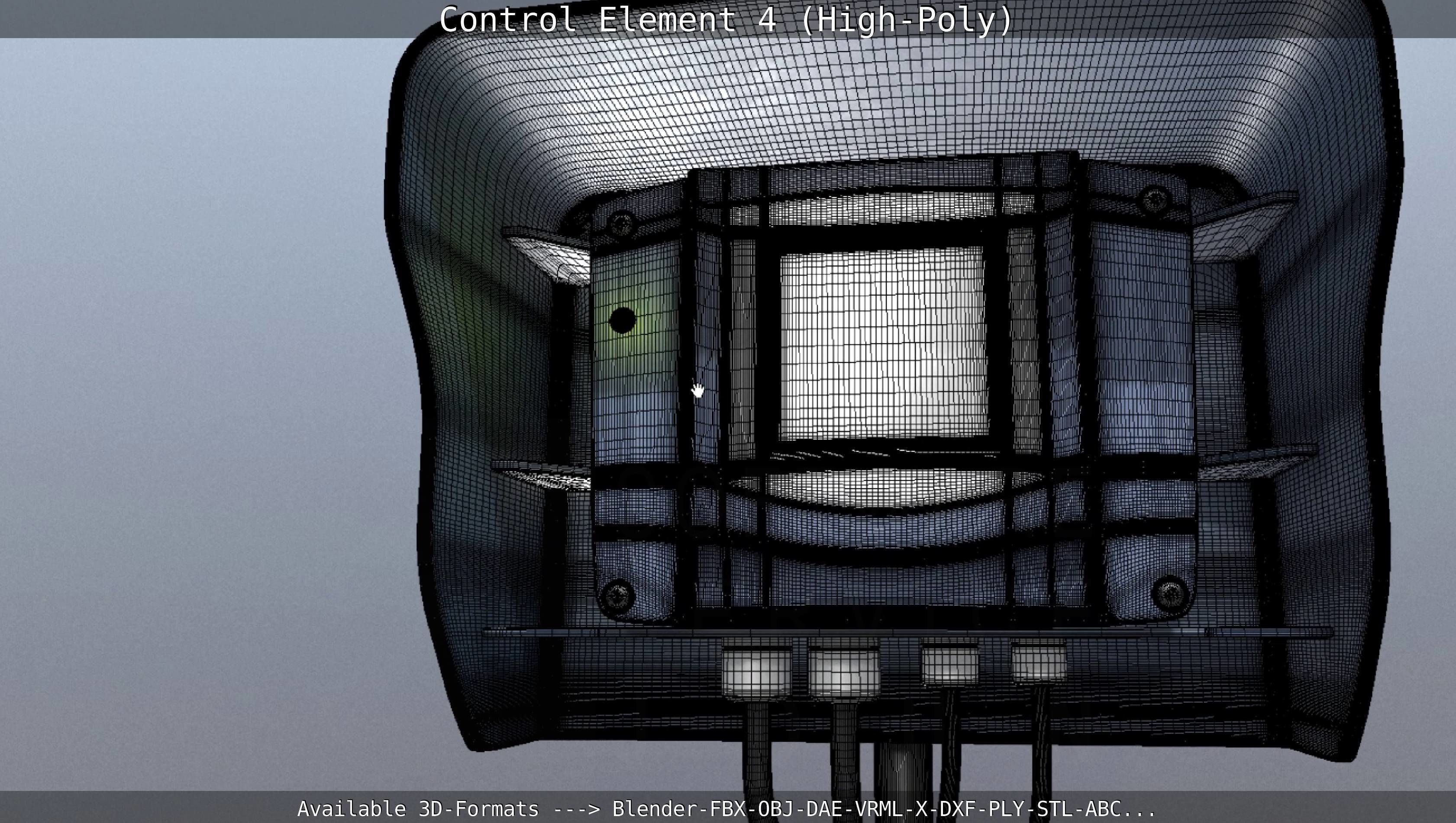 Control Element 4 High-Poly Version 3D model_69