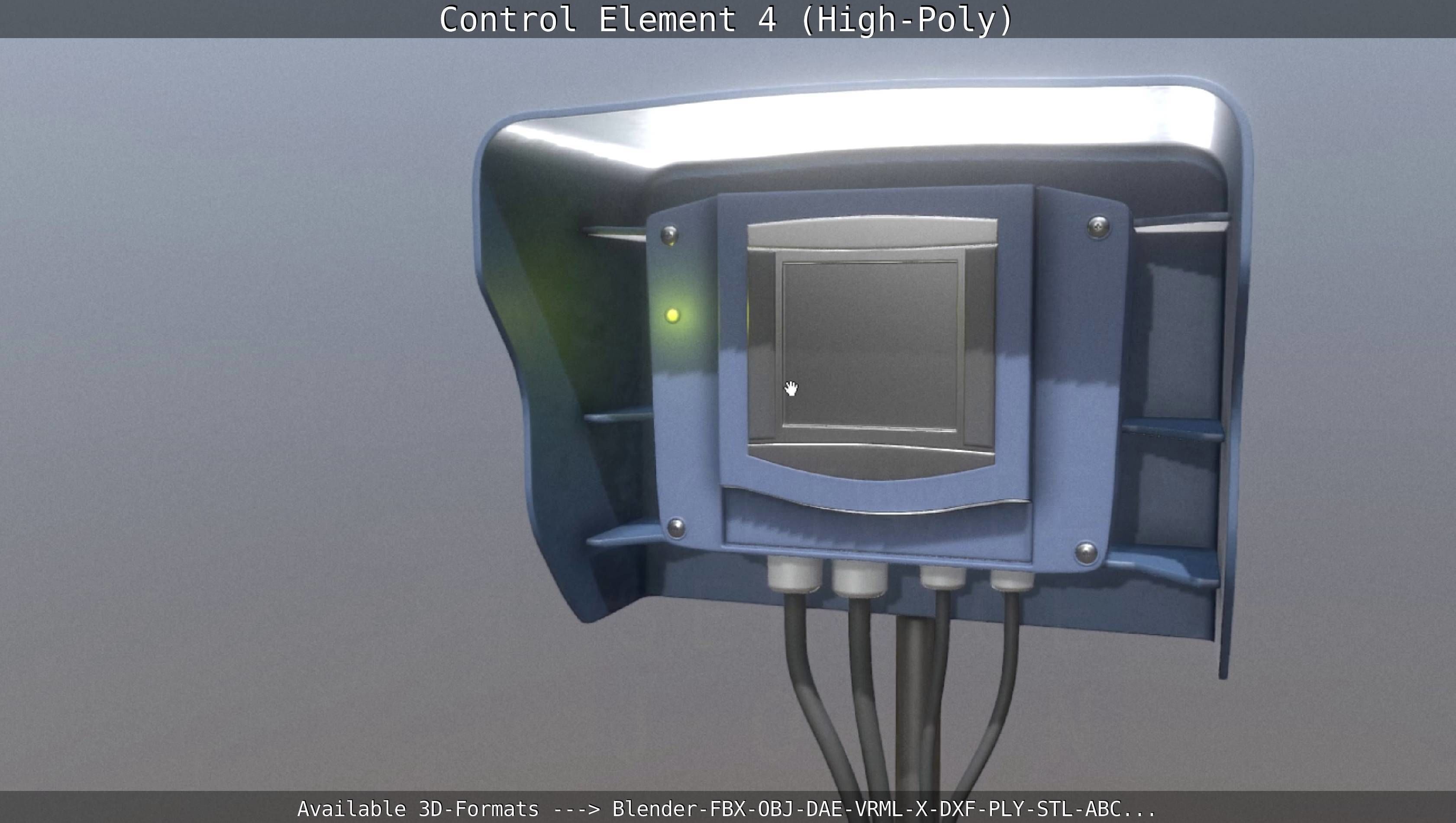Control Element 4 High-Poly Version 3D model_52