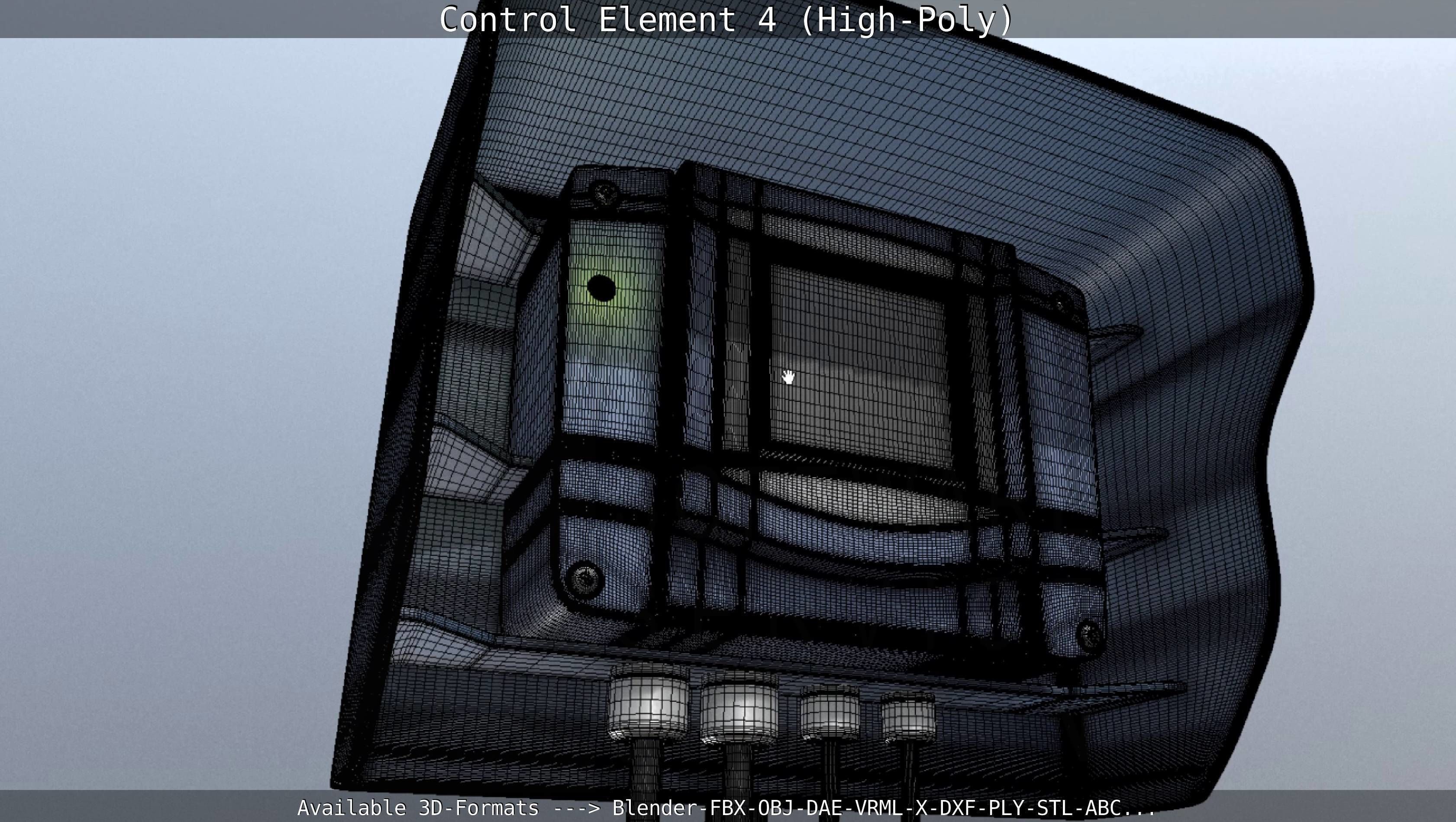 Control Element 4 High-Poly Version 3D model_71