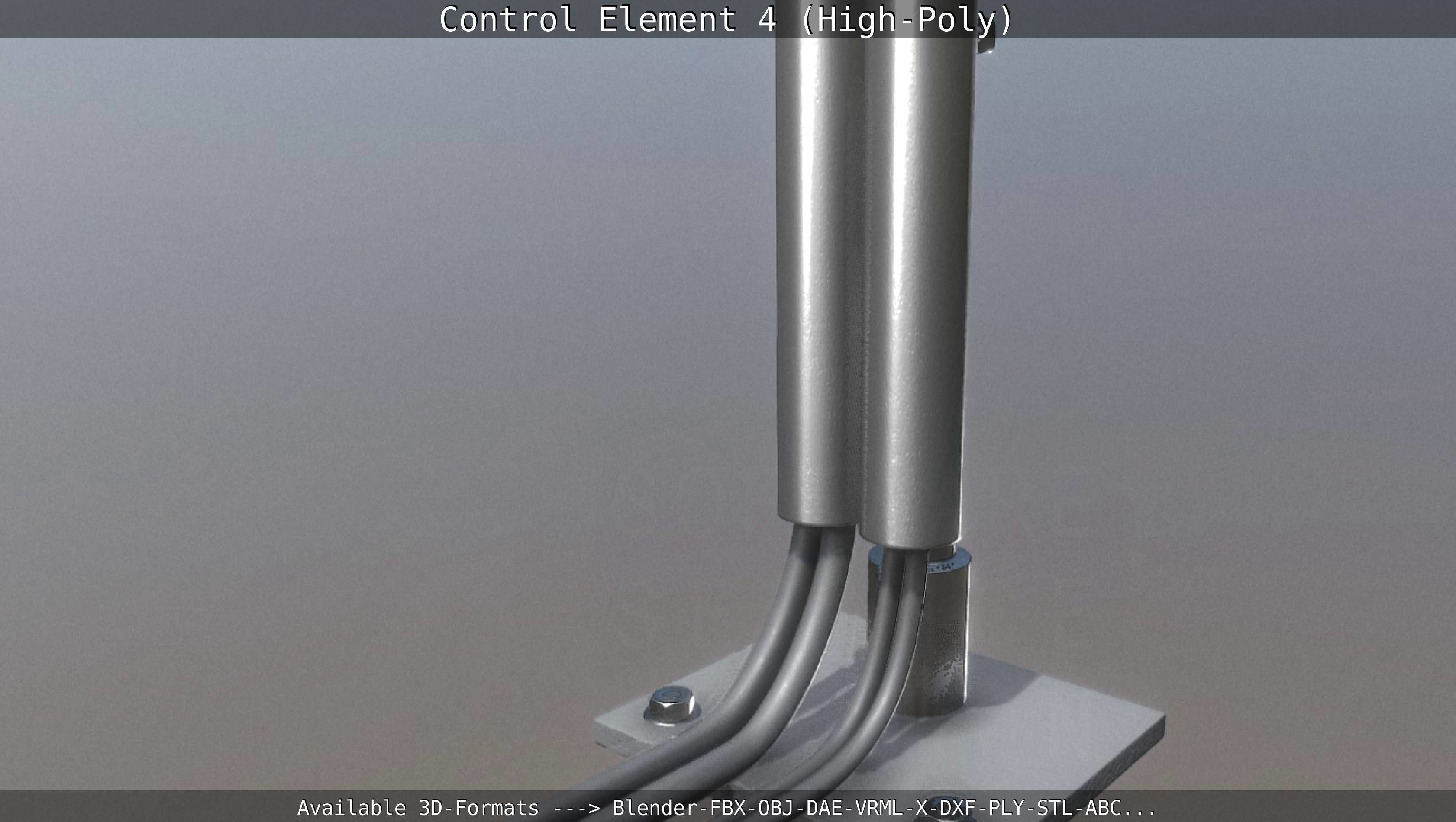 Control Element 4 High-Poly Version 3D model_20