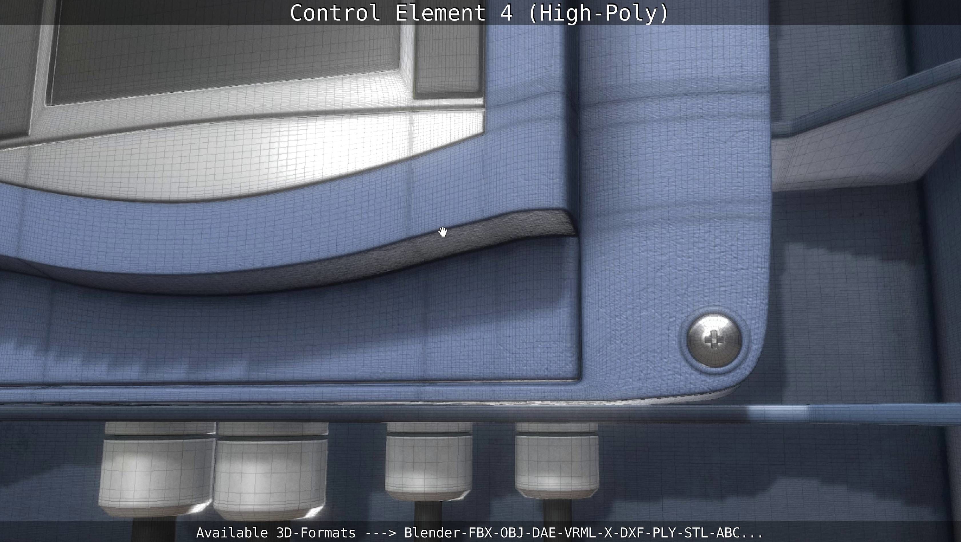 Control Element 4 High-Poly Version 3D model_112