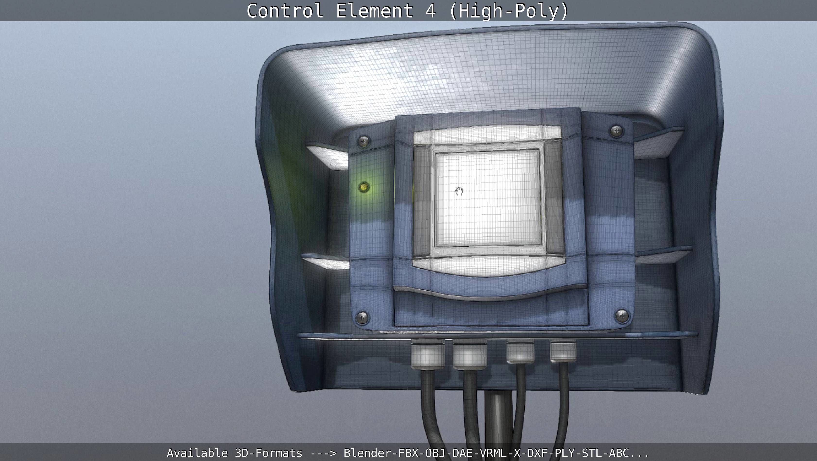 Control Element 4 High-Poly Version 3D model_59