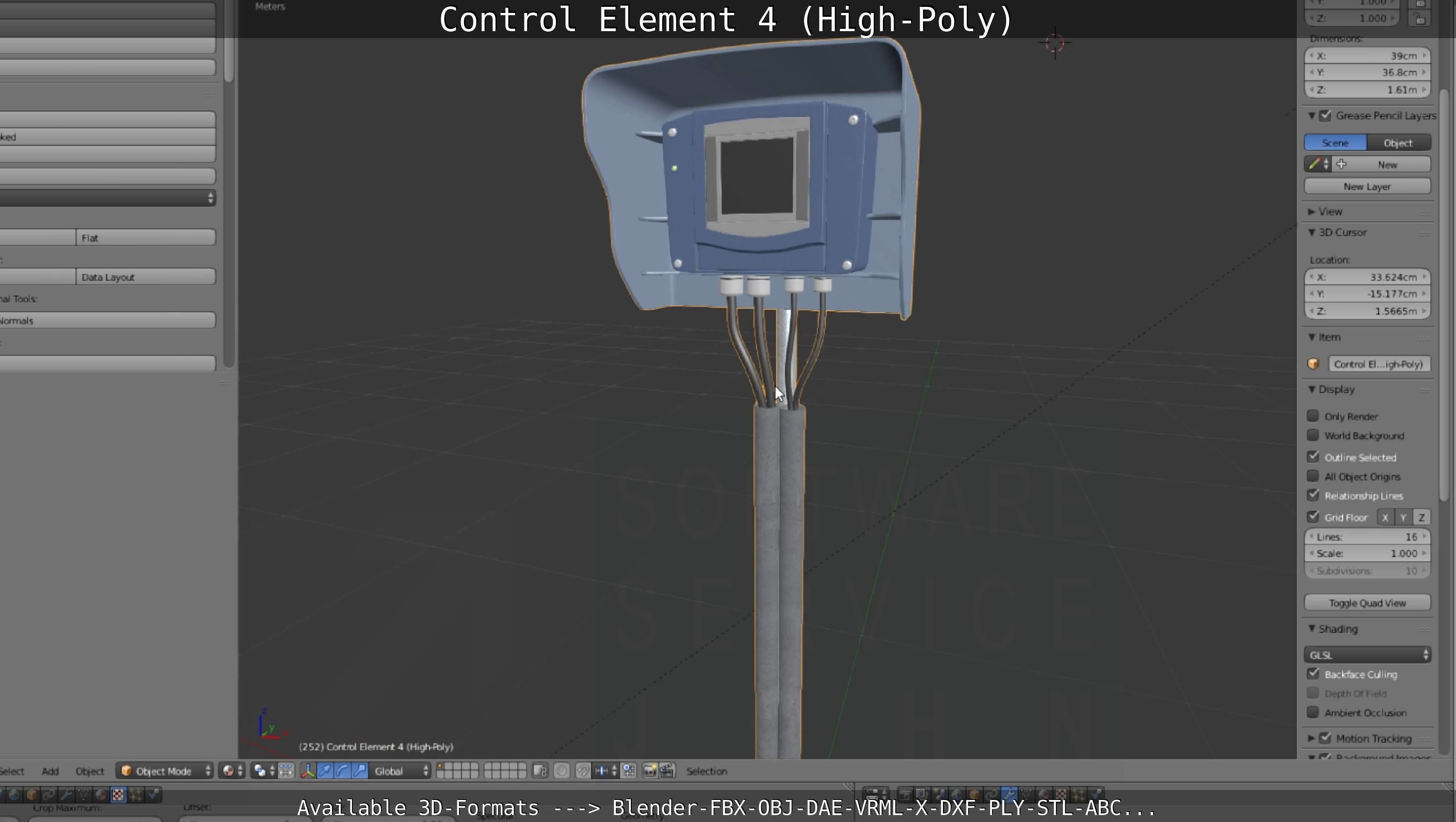 Control Element 4 High-Poly Version 3D model_81