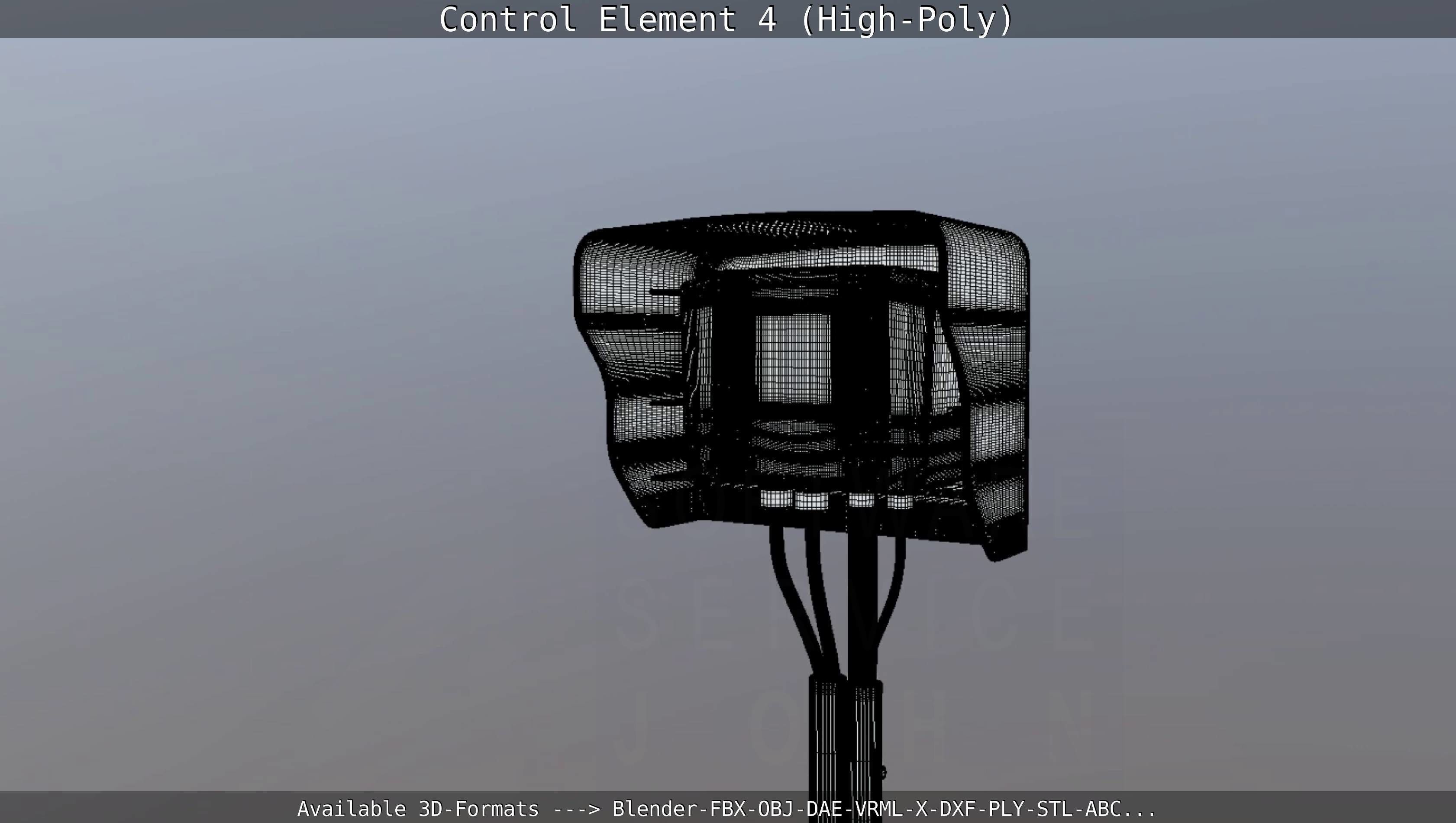 Control Element 4 High-Poly Version 3D model_49