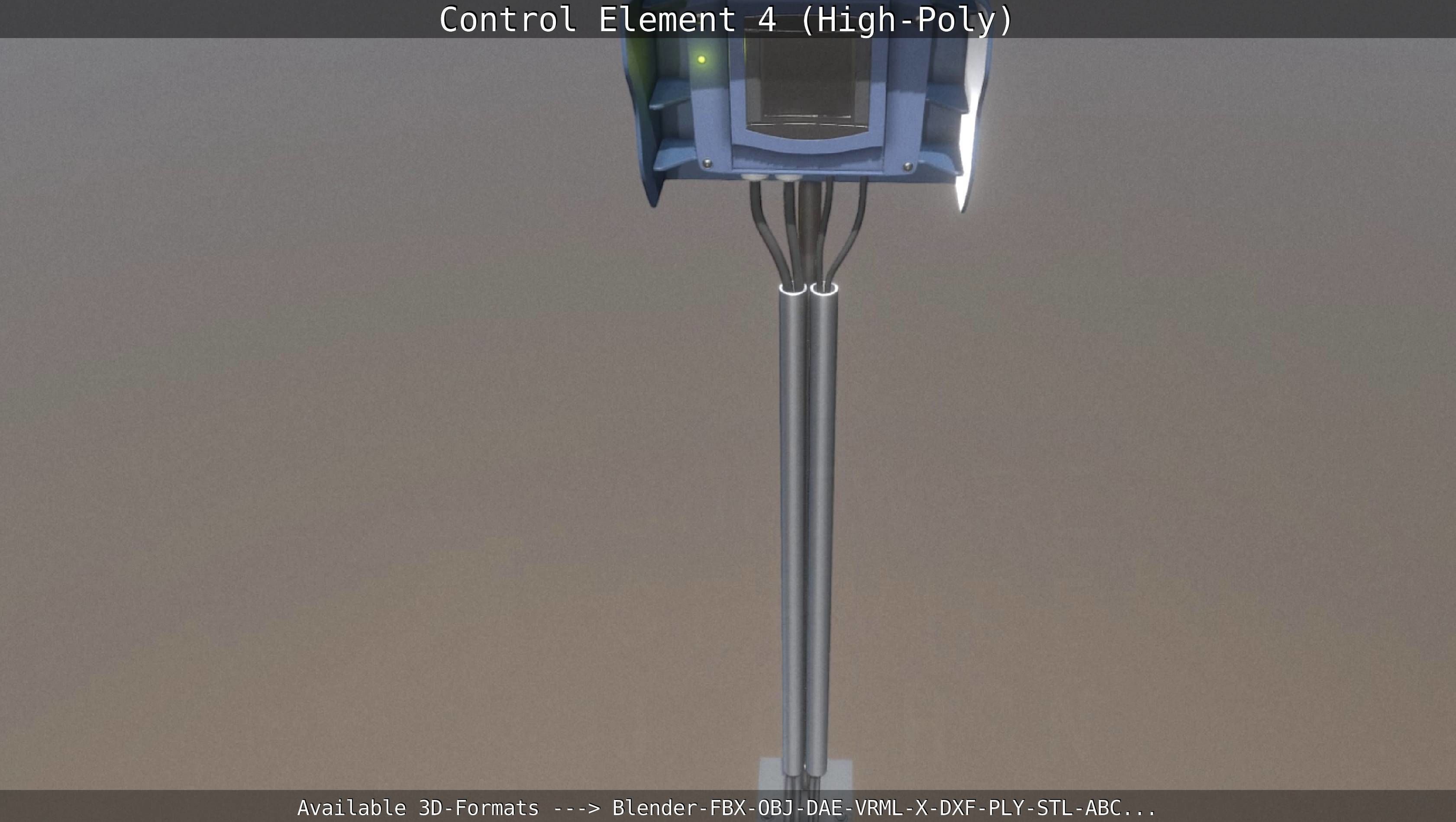 Control Element 4 High-Poly Version 3D model_34