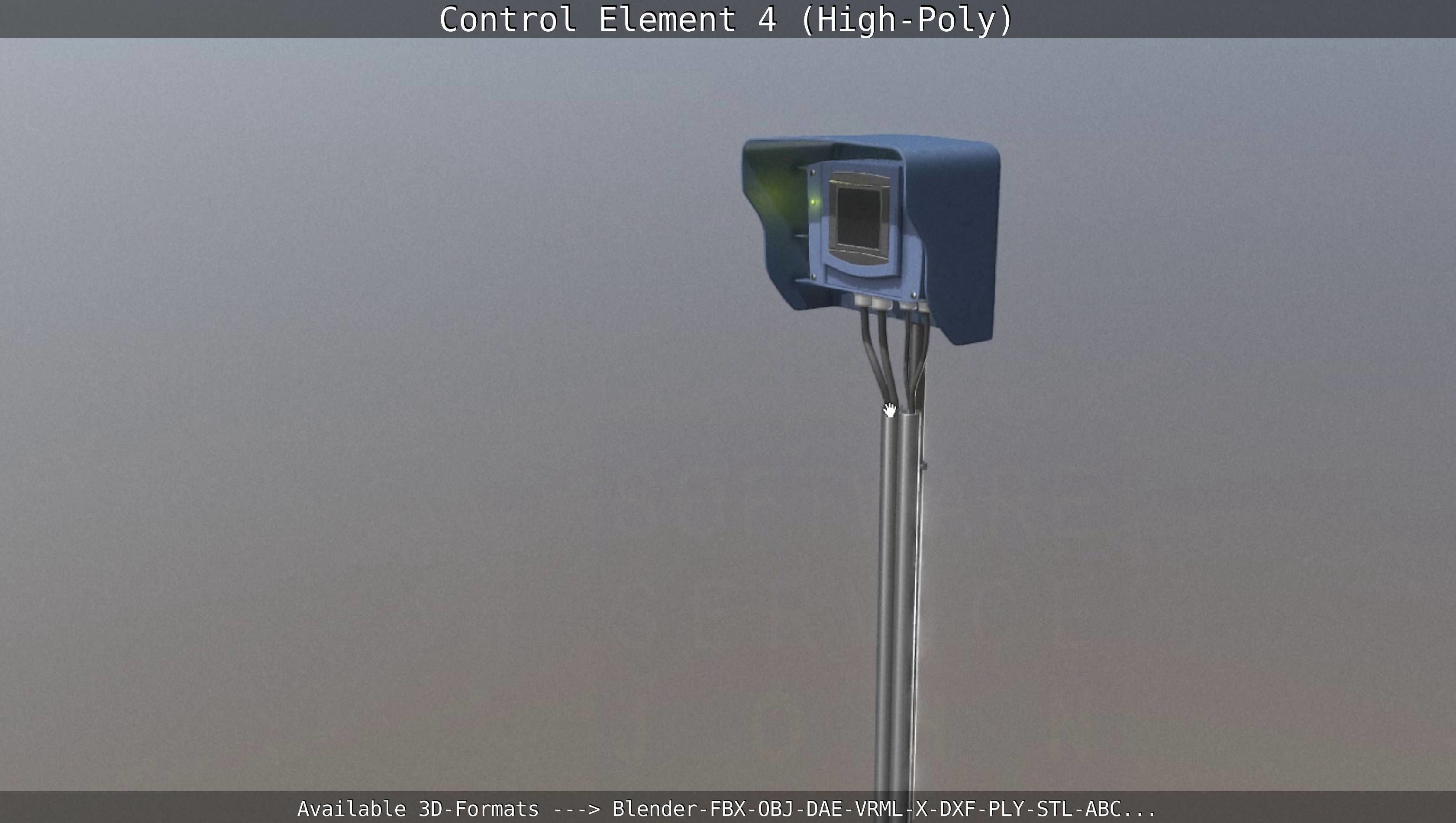 Control Element 4 High-Poly Version 3D model_27