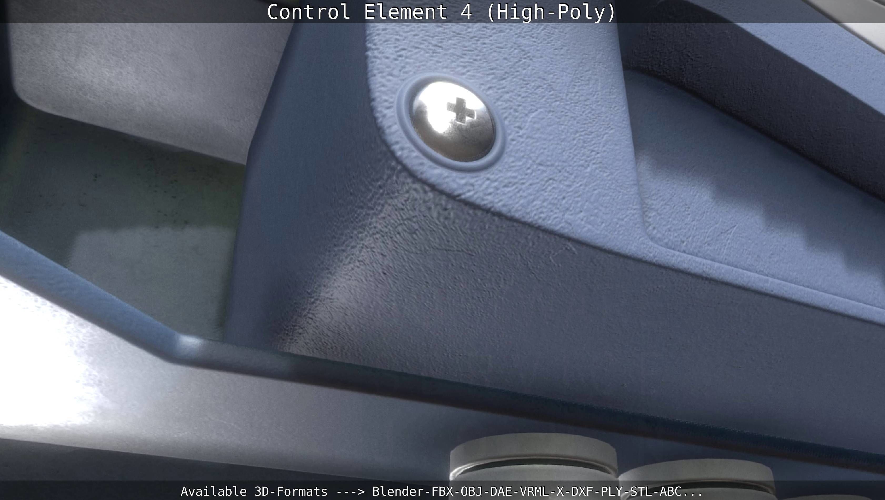 Control Element 4 High-Poly Version 3D model_2