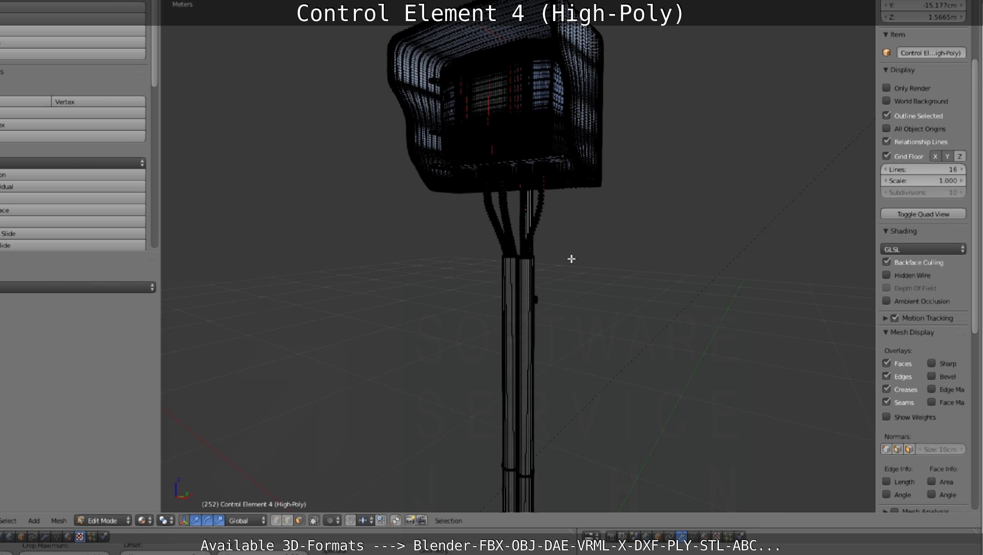 Control Element 4 High-Poly Version 3D model_144