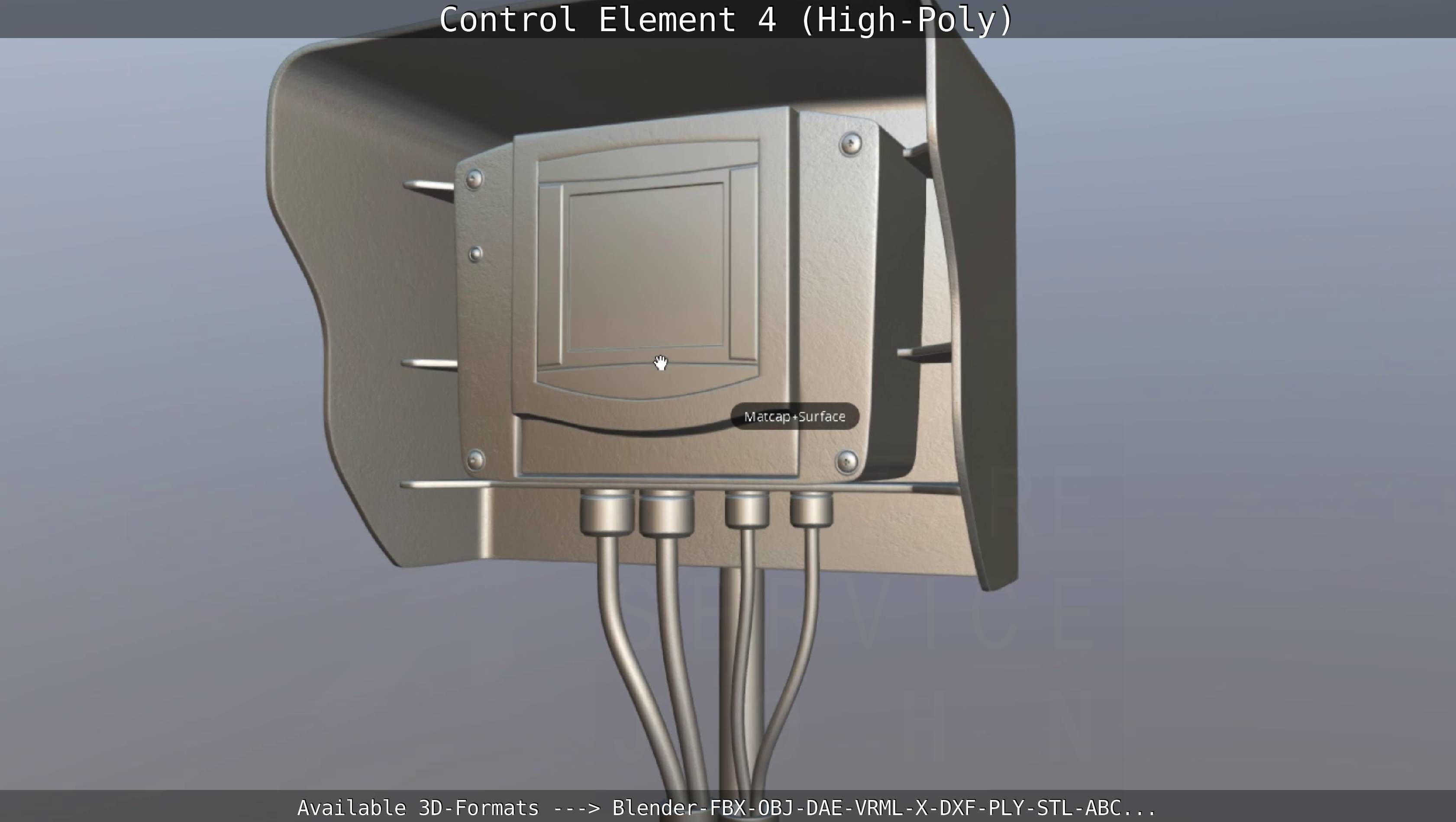 Control Element 4 High-Poly Version 3D model_131
