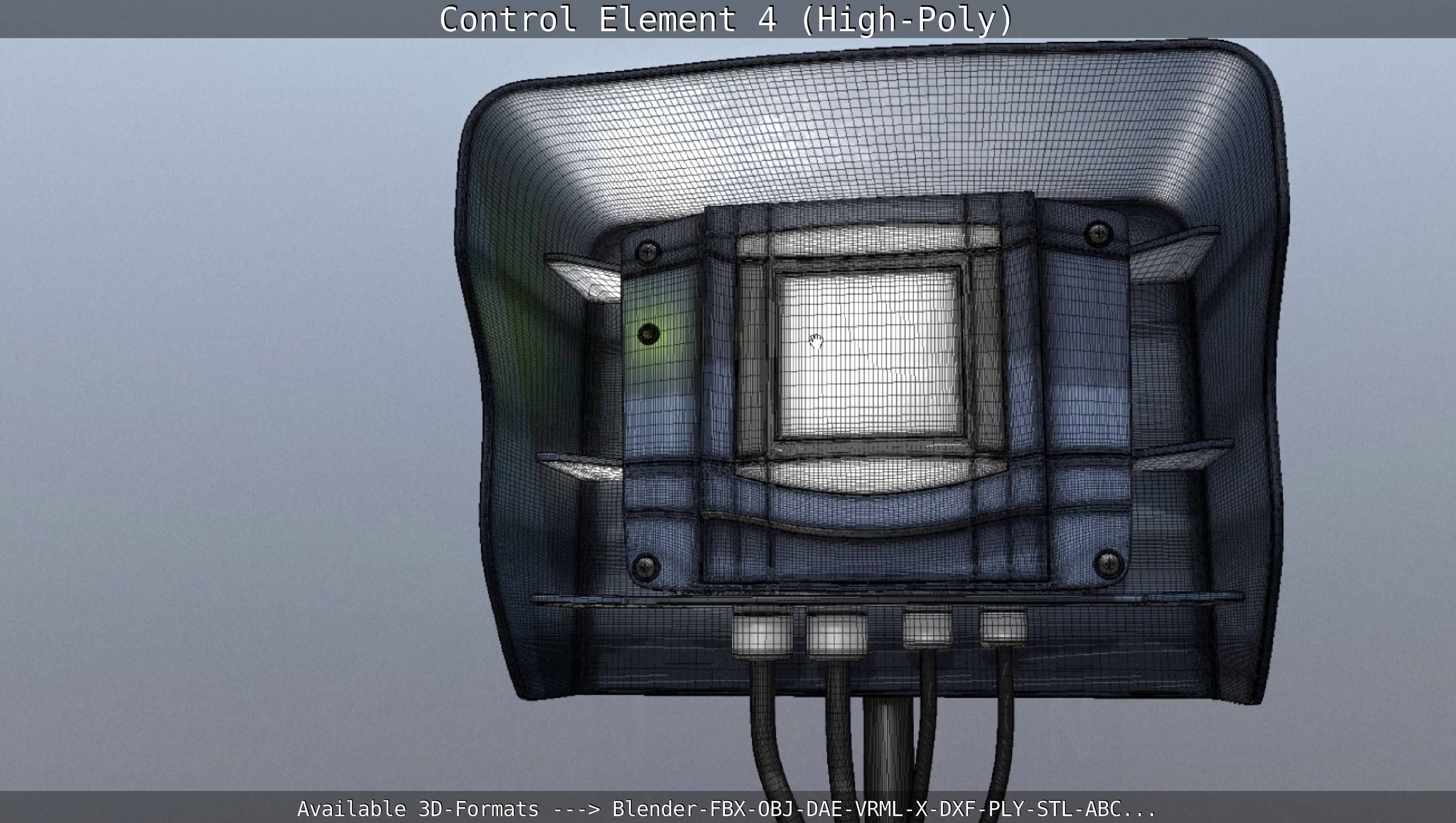 Control Element 4 High-Poly Version 3D model_63