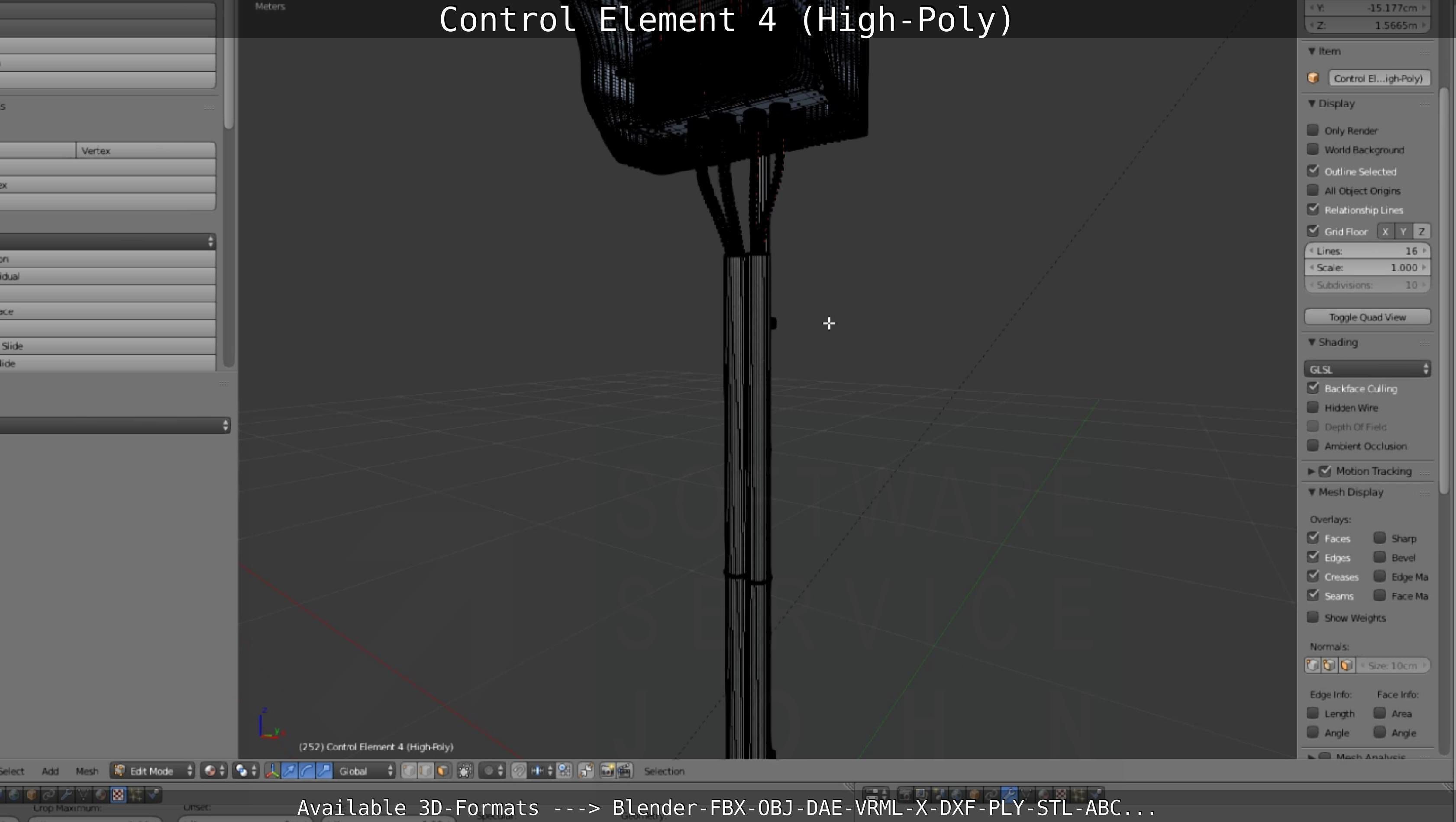 Control Element 4 High-Poly Version 3D model_139