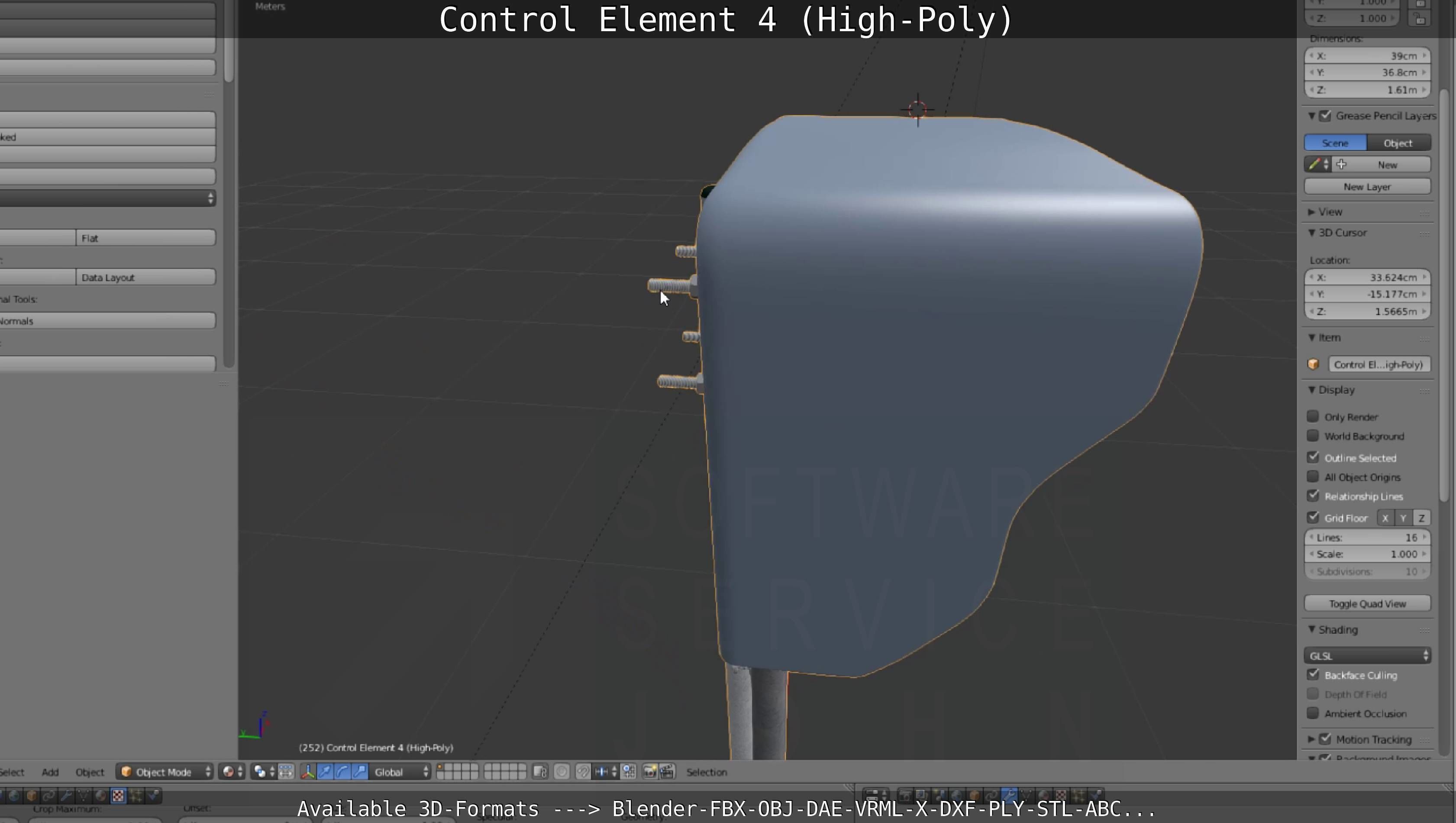 Control Element 4 High-Poly Version 3D model_118