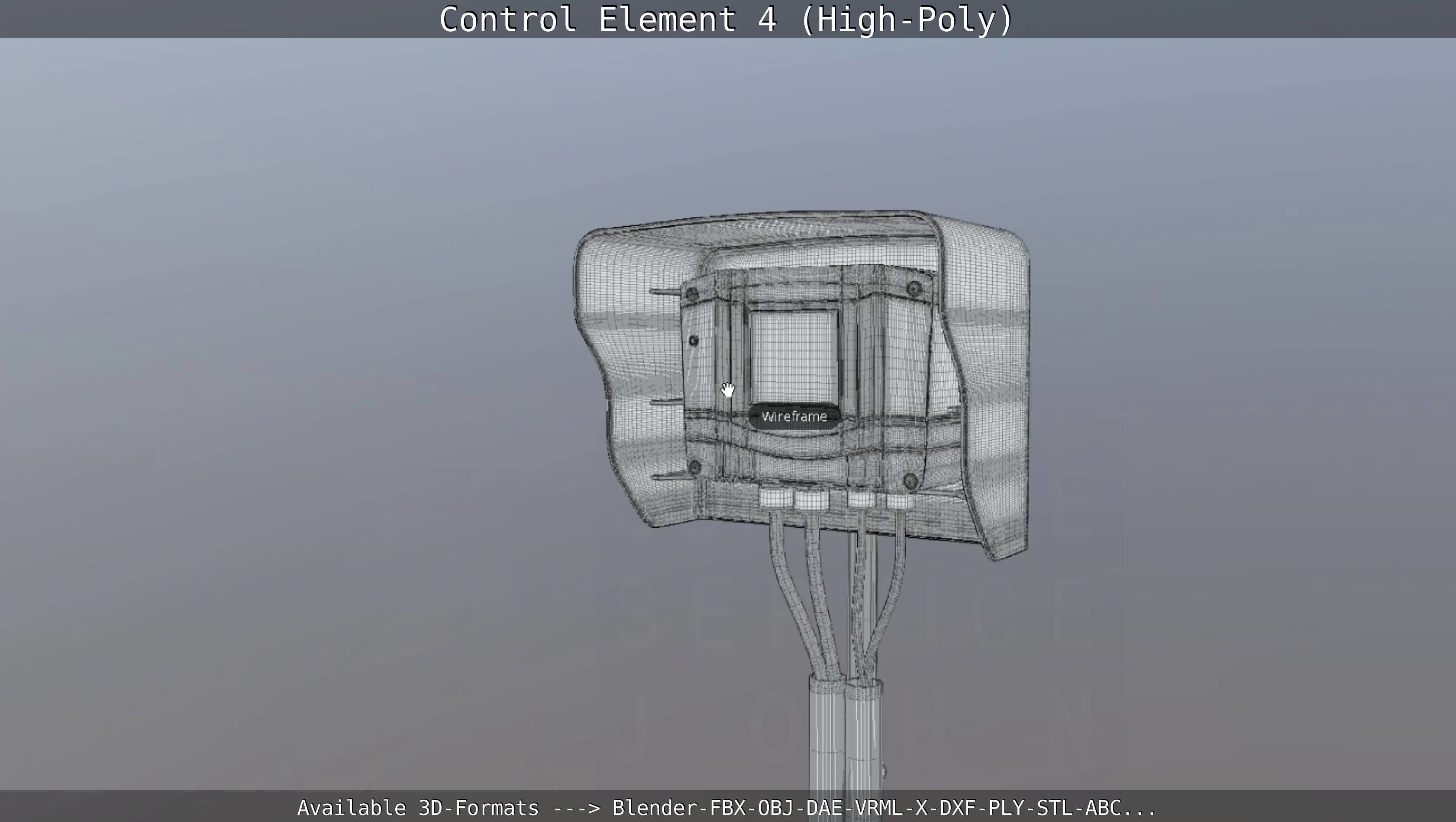 Control Element 4 High-Poly Version 3D model_23