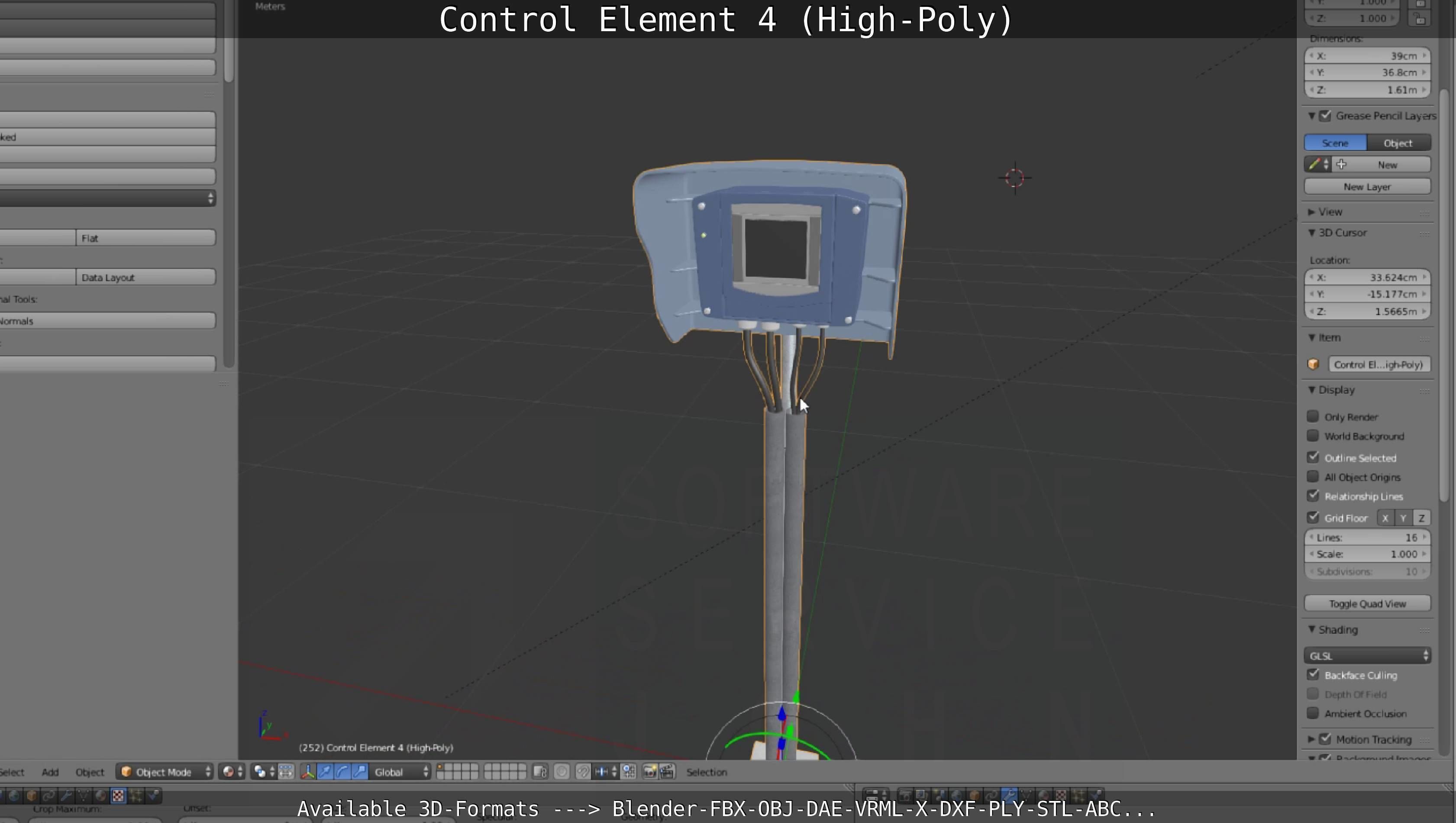 Control Element 4 High-Poly Version 3D model_80