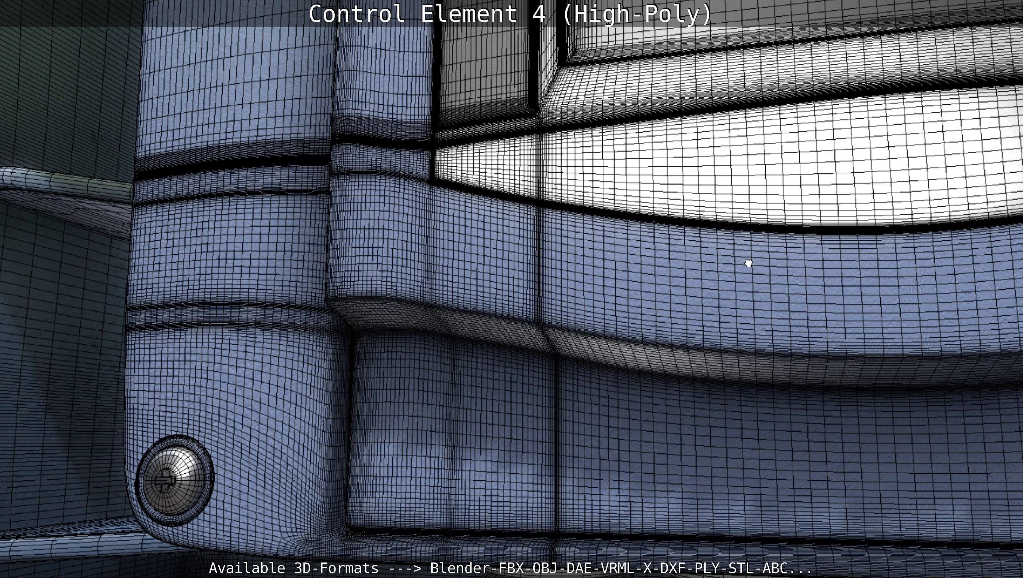 Control Element 4 High-Poly Version 3D model_98