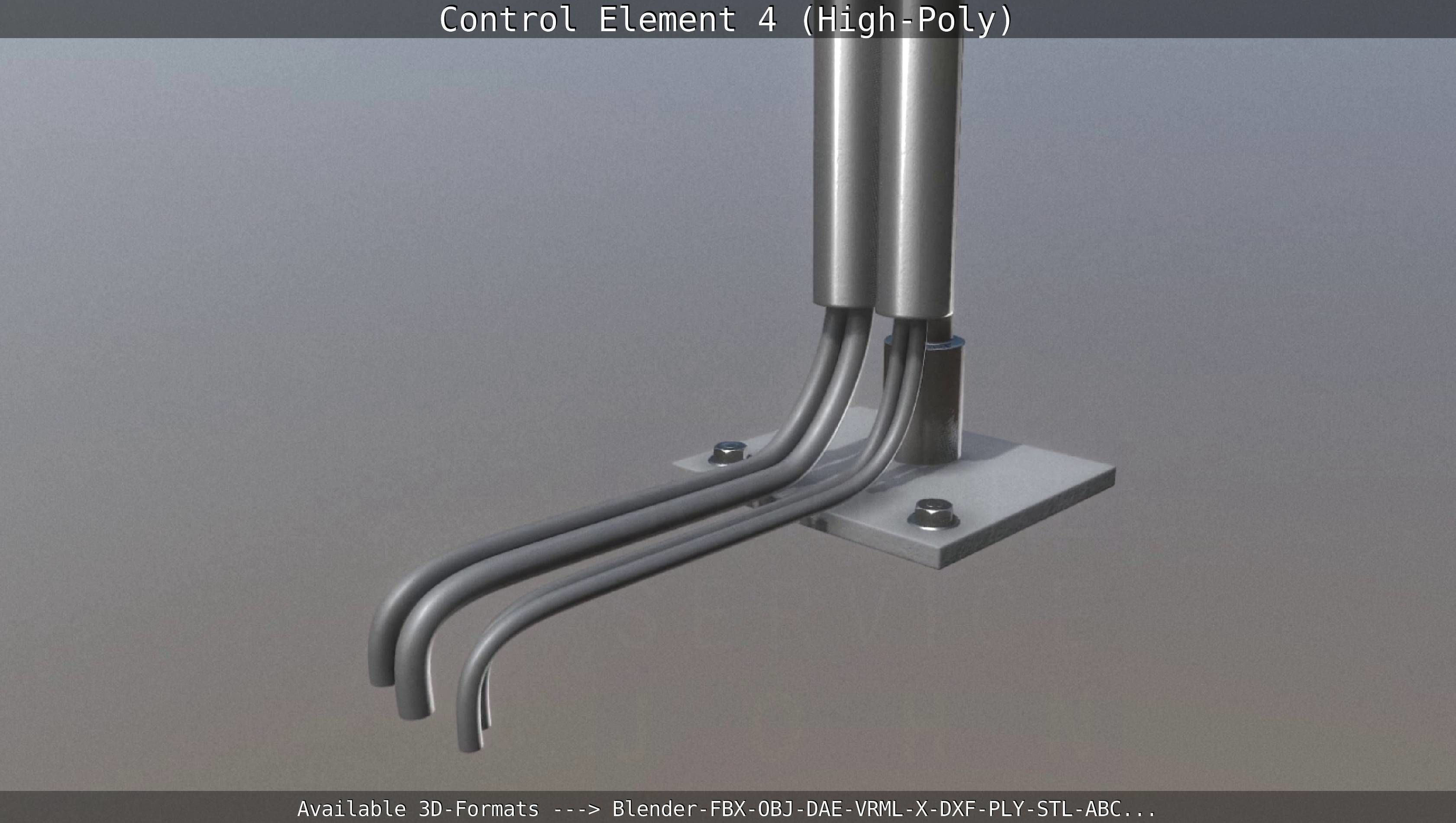 Control Element 4 High-Poly Version 3D model_7