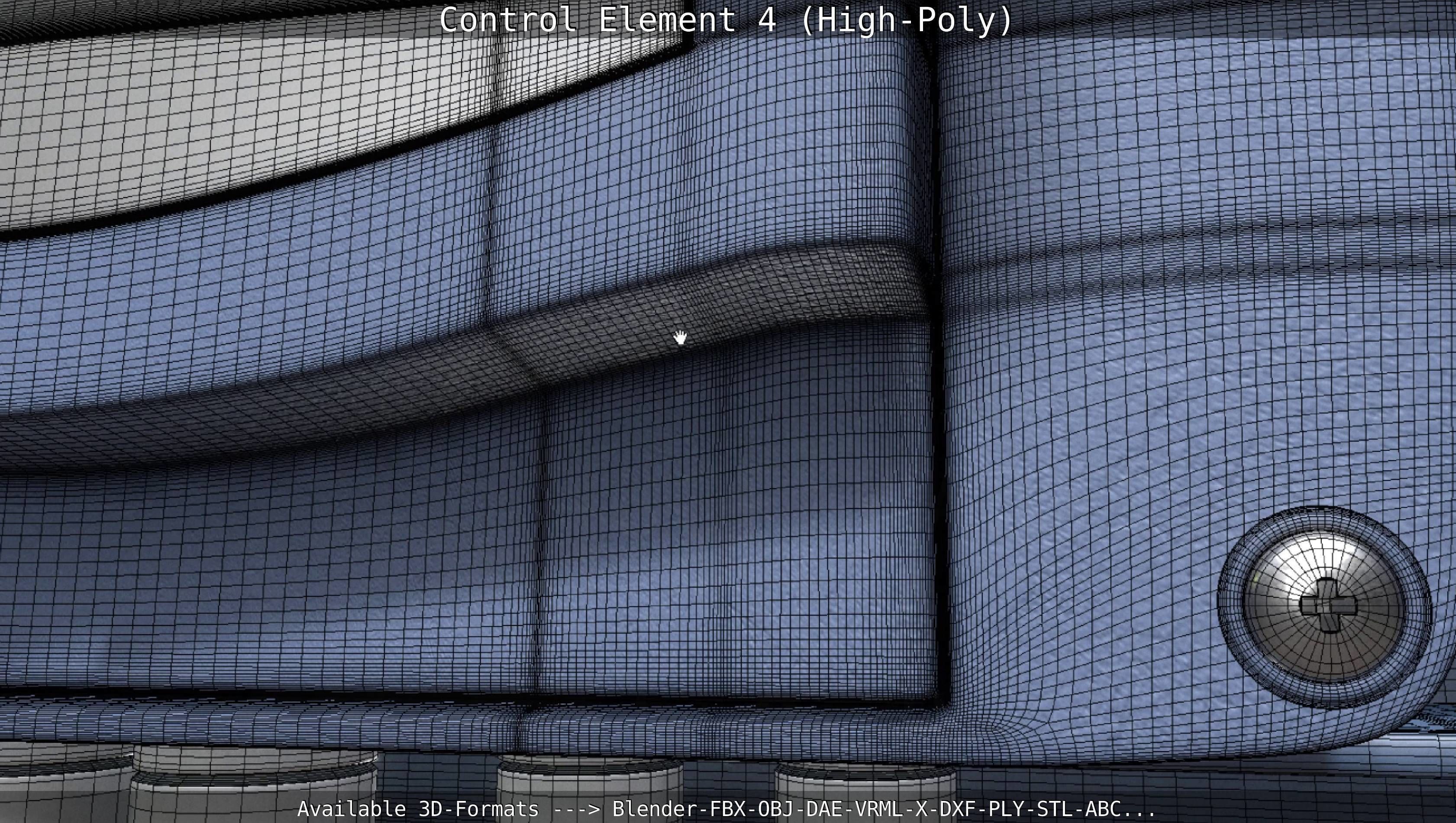 Control Element 4 High-Poly Version 3D model_18