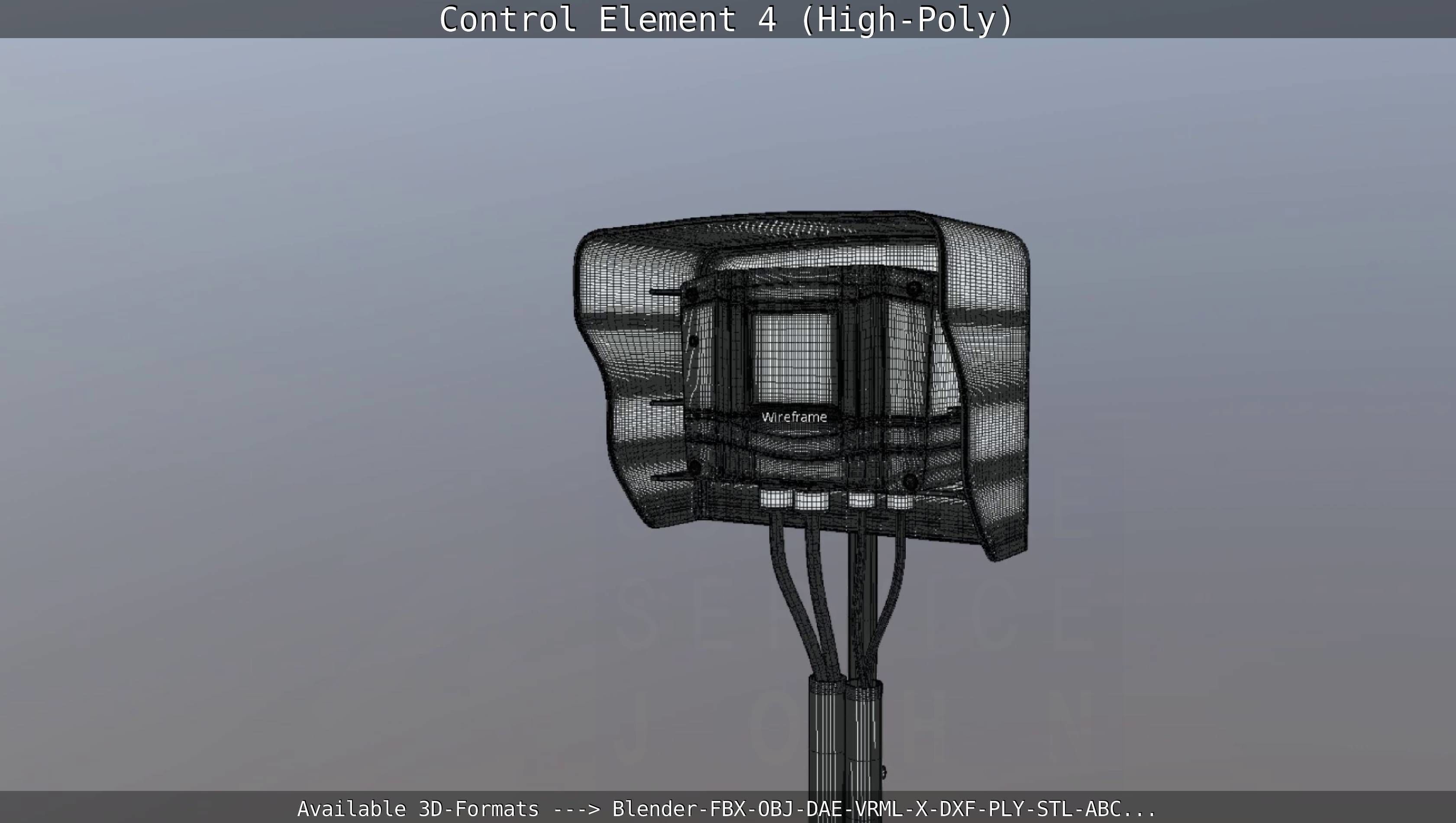 Control Element 4 High-Poly Version 3D model_24