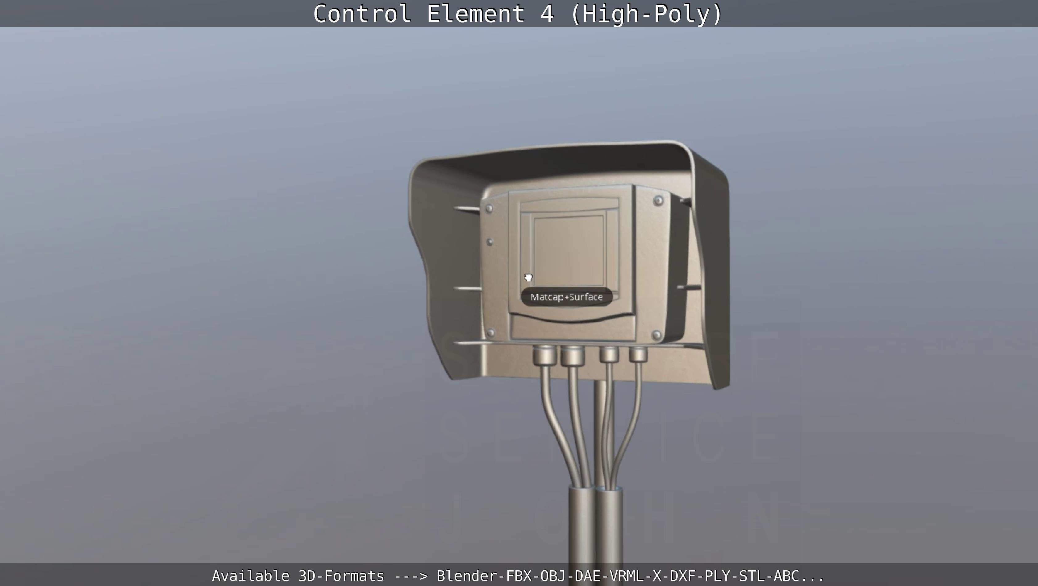 Control Element 4 High-Poly Version 3D model_136