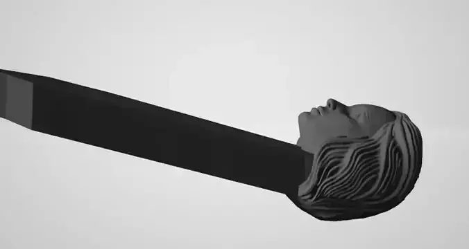 Girl Sculpture for Guitar 3D print model