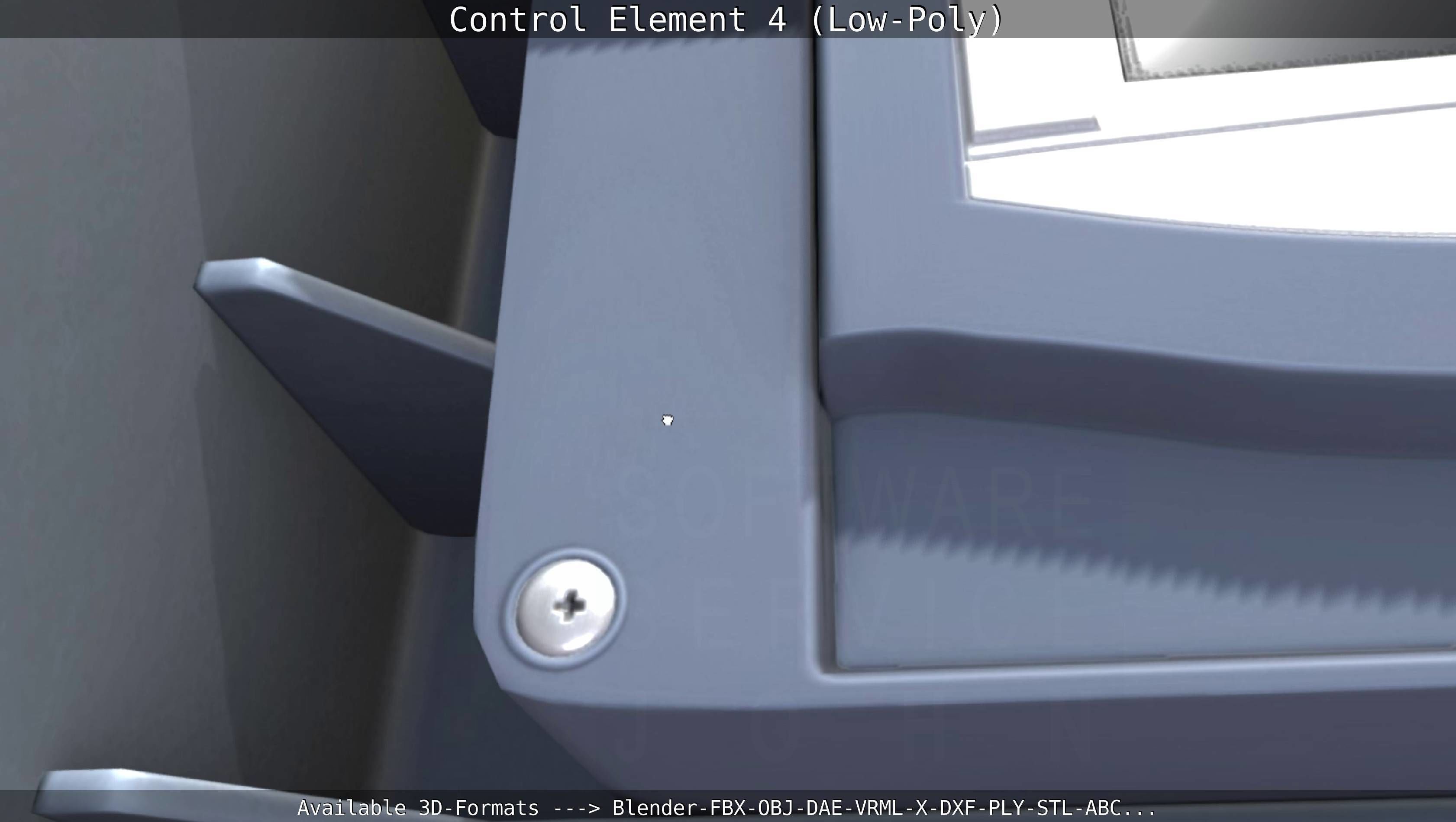 Control Element 4 Low-Poly Version Low-poly 3D model_21