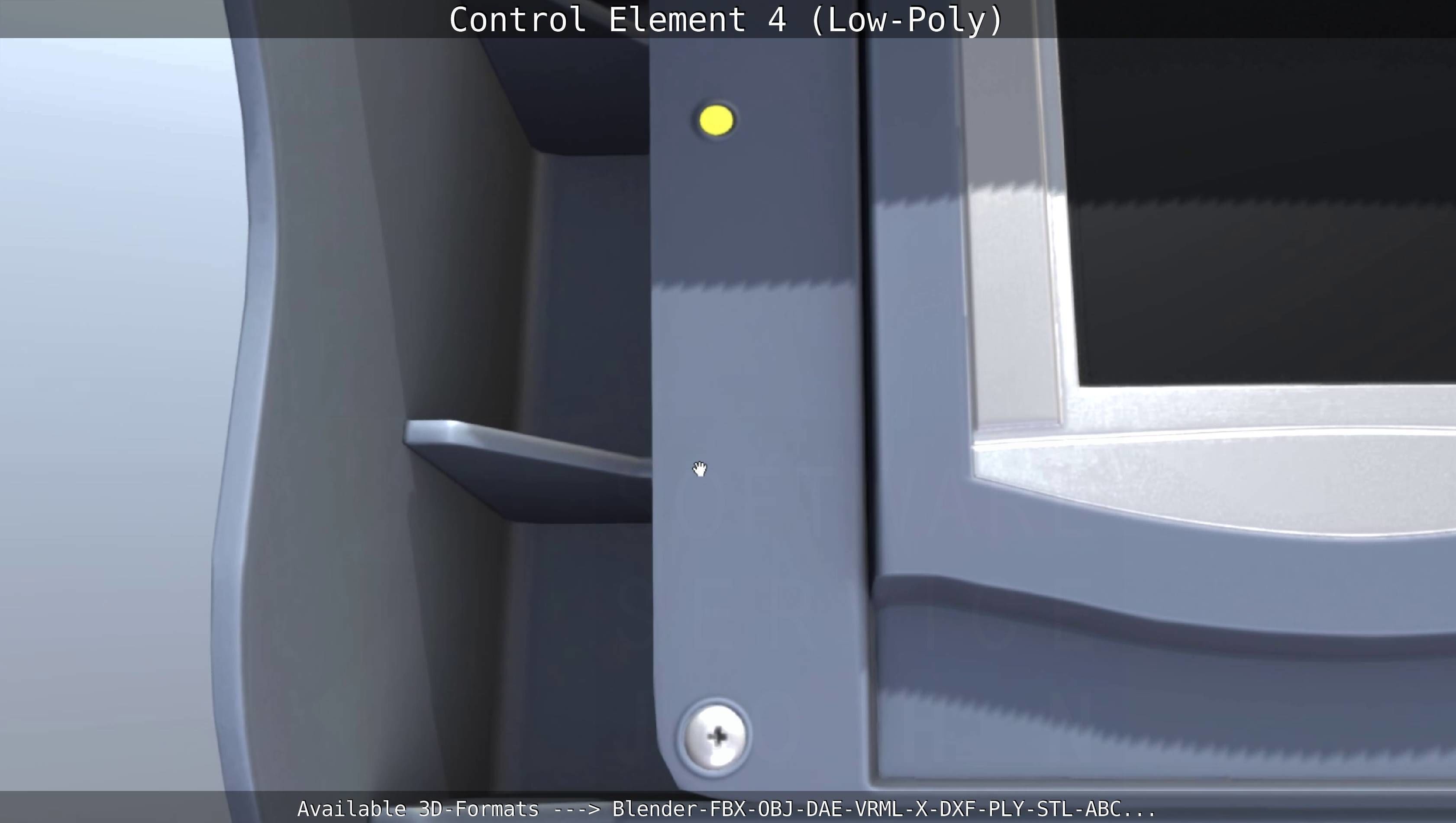 Control Element 4 Low-Poly Version Low-poly 3D model_20