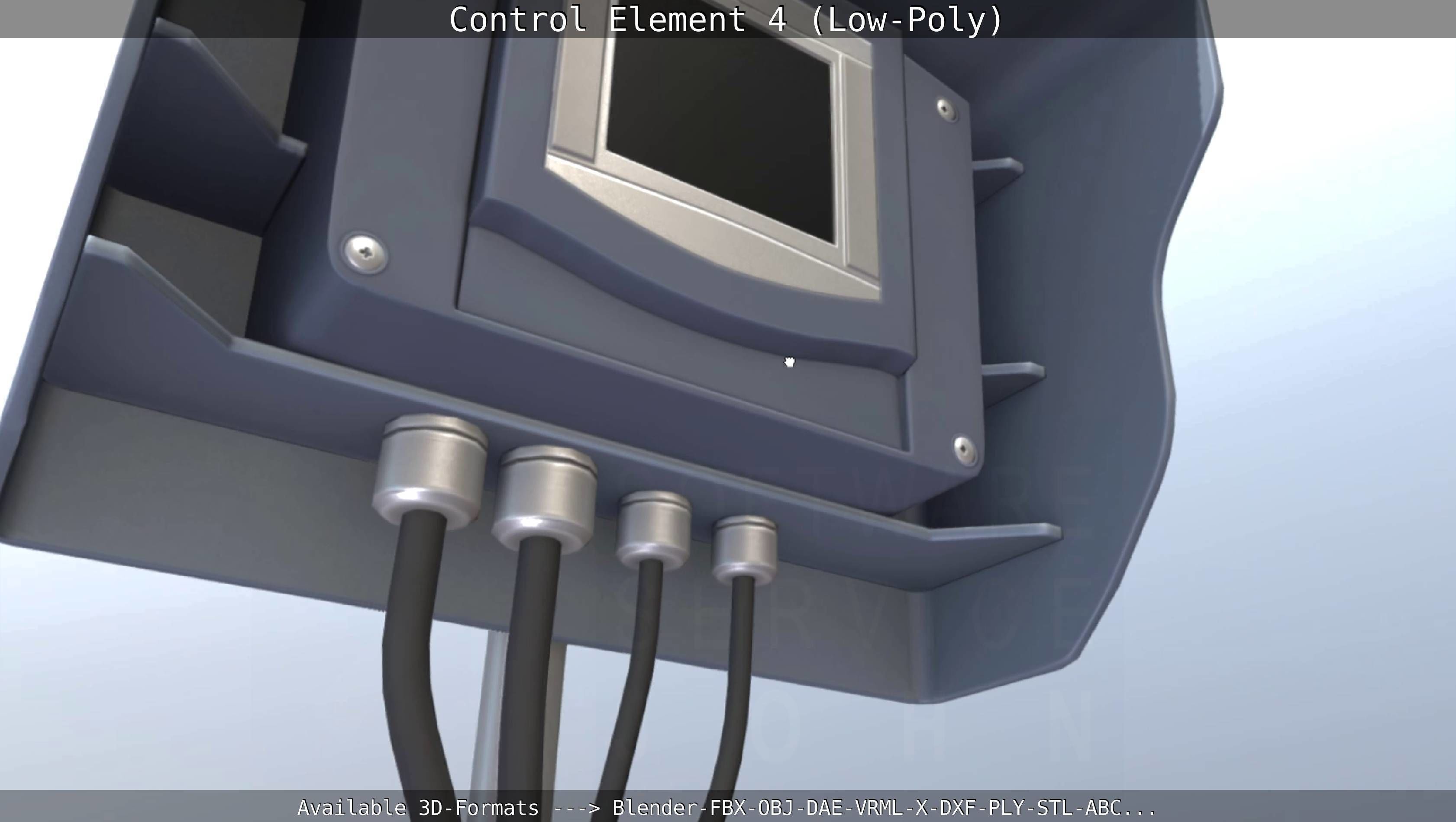 Control Element 4 Low-Poly Version Low-poly 3D model_71